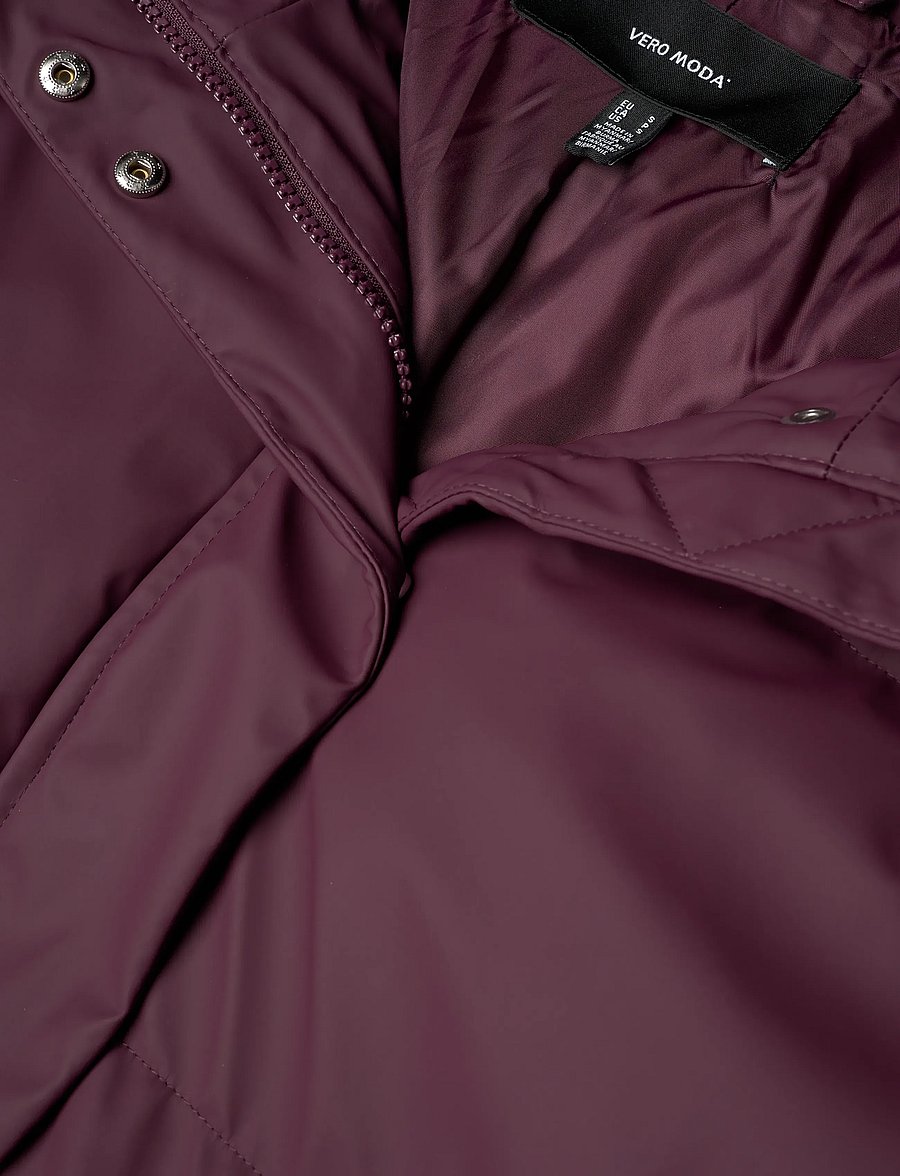 Vero Moda - VMGRETAKYLIE SHORT COATED JACKET NOOS - léttir jakkar - winetasting - 5