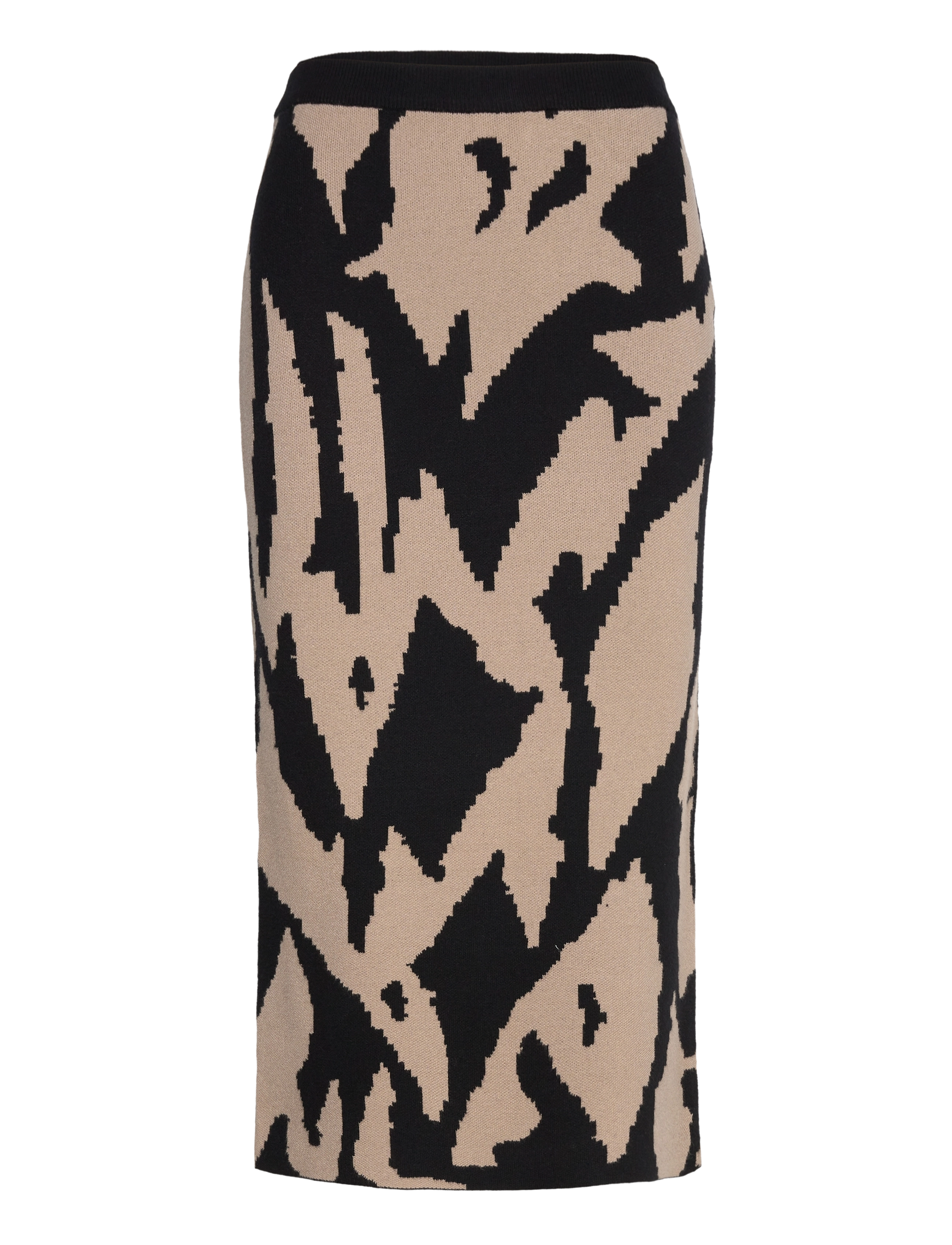 Vero Moda VMGOLD NEW ART NW 7/8 SKIRT GA - Seelikud - BLACK / black