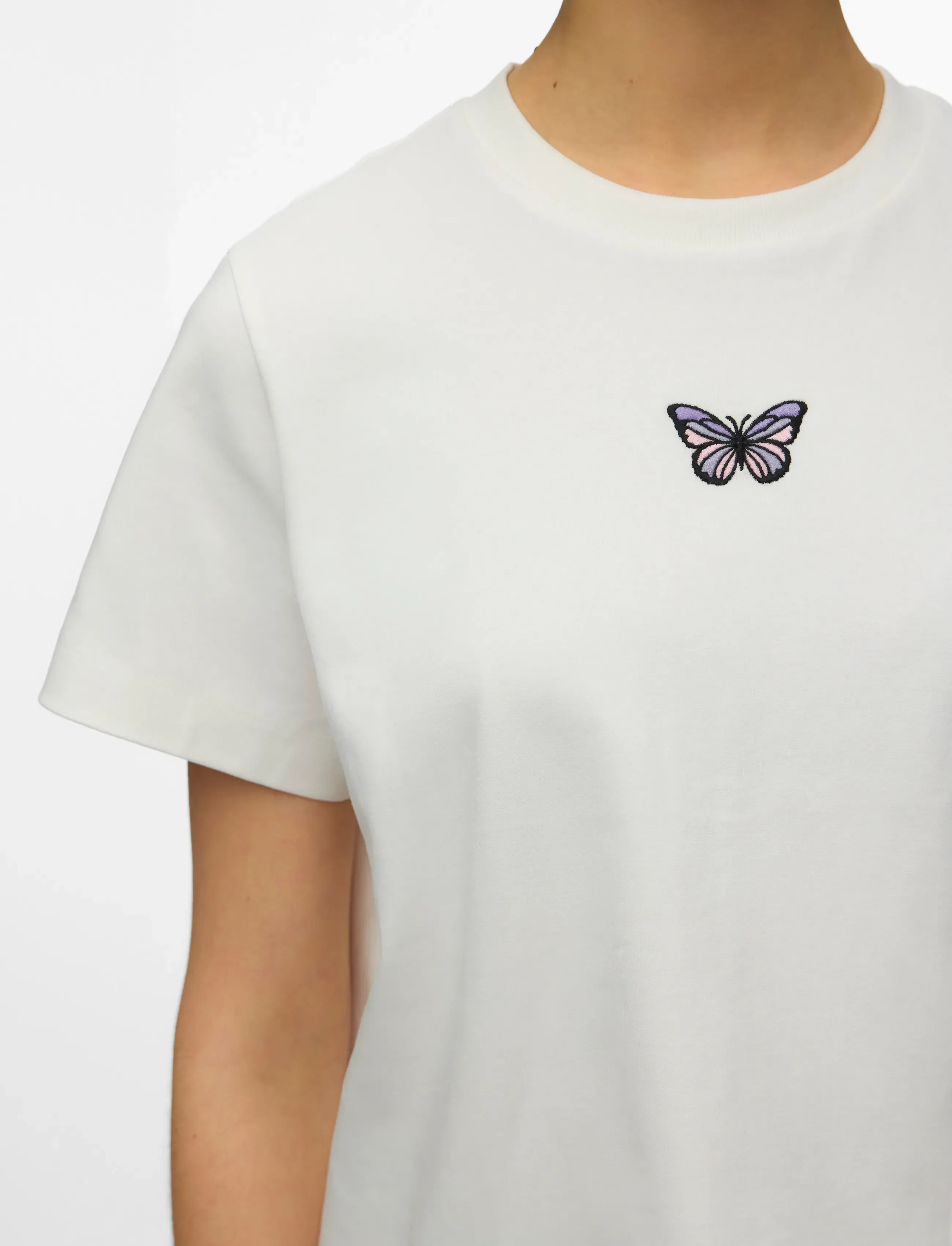 Vero Moda - VMSARA METTE SS TOP BOX JRS NOOS - t-shirts - snow white - 4