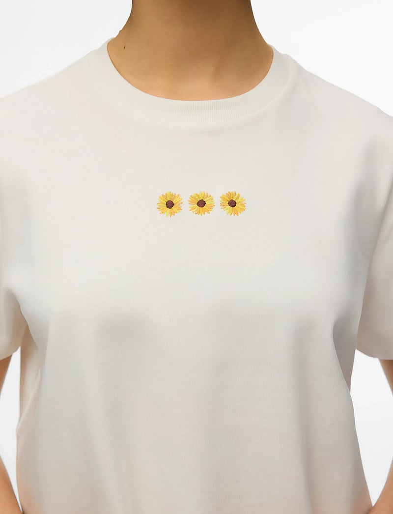 Vero Moda - VMSARA METTE SS TOP BOX JRS NOOS - t-shirts - snow white - 4