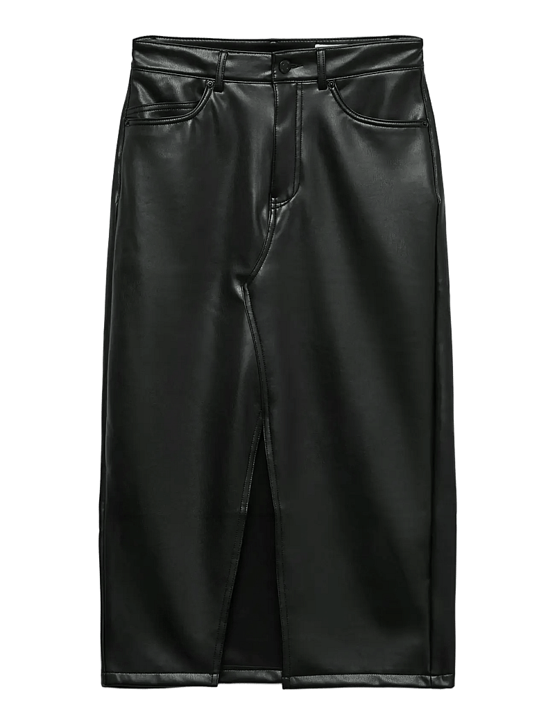 Vero Moda - VMVERI HR CALF PL SKIRT NOOS - midi-röcke - black - 1