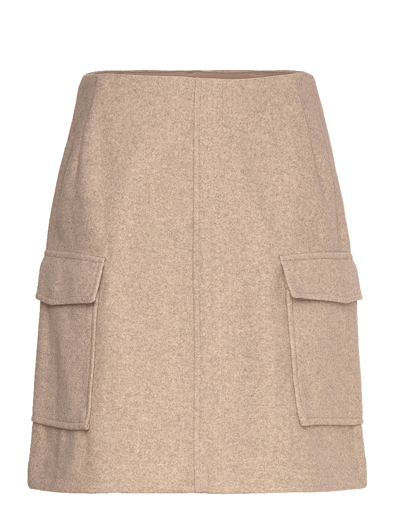 Vero Moda - VMFORTUNEEMMY HW SHORT SKIRT GA BOO - miniseelikud - silver mink - 0