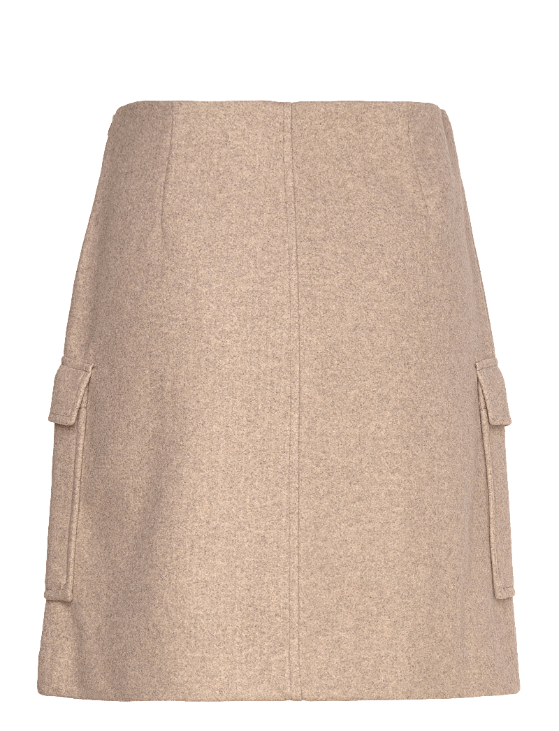 Vero Moda - VMFORTUNEEMMY HW SHORT SKIRT GA BOO - miniseelikud - silver mink - 1