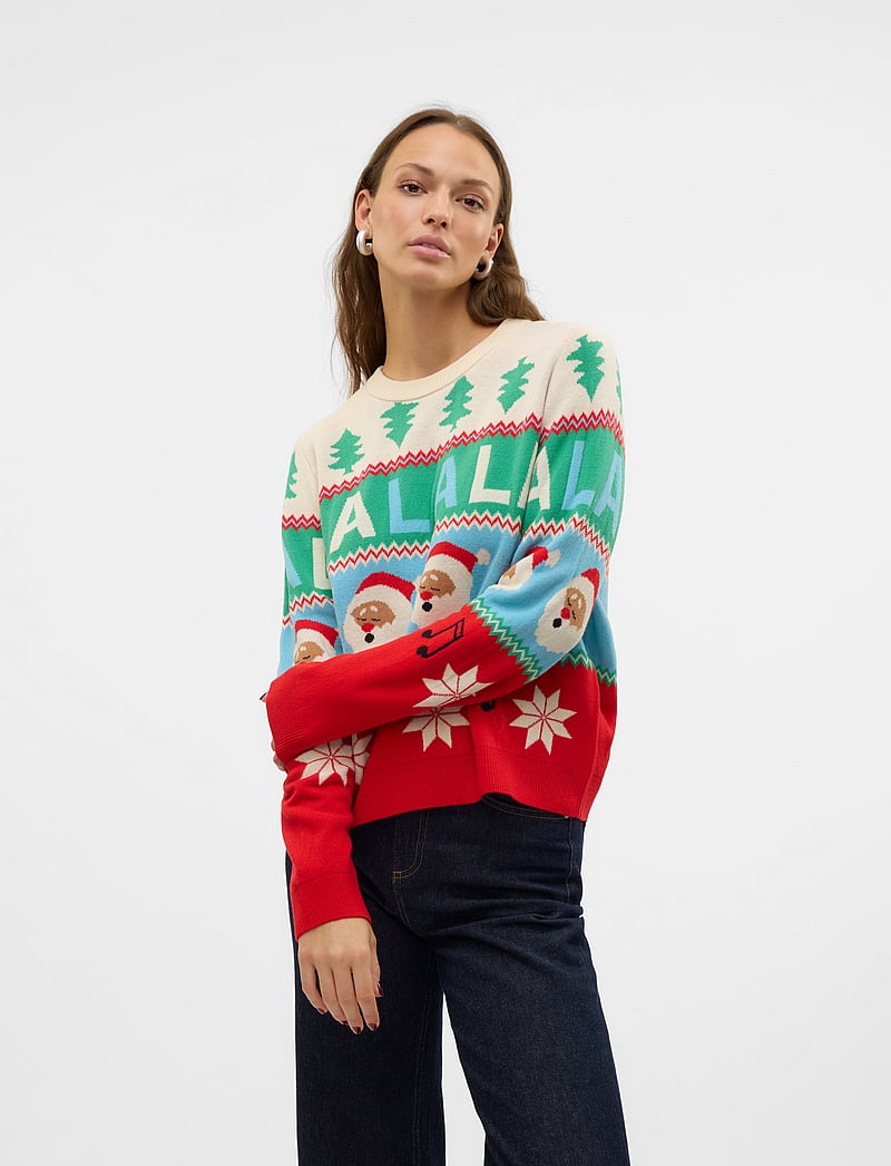 Christmas Sweater Kersttrui Vero Moda Crew Neck Christmas Jumper
