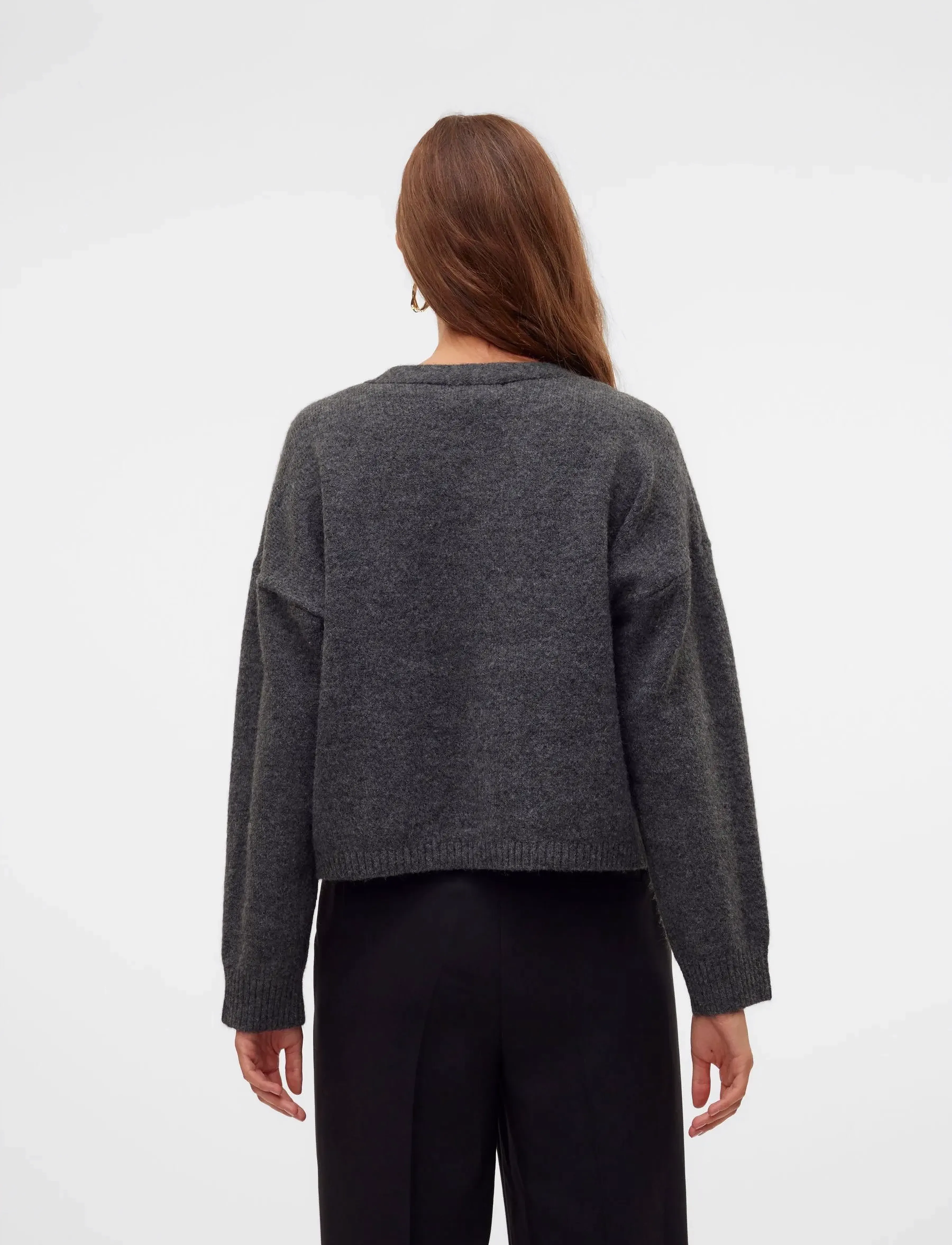 Koftor / Cardigans / Västar Aware Noos Gemma Cardigan Dark Grey Melange 7
