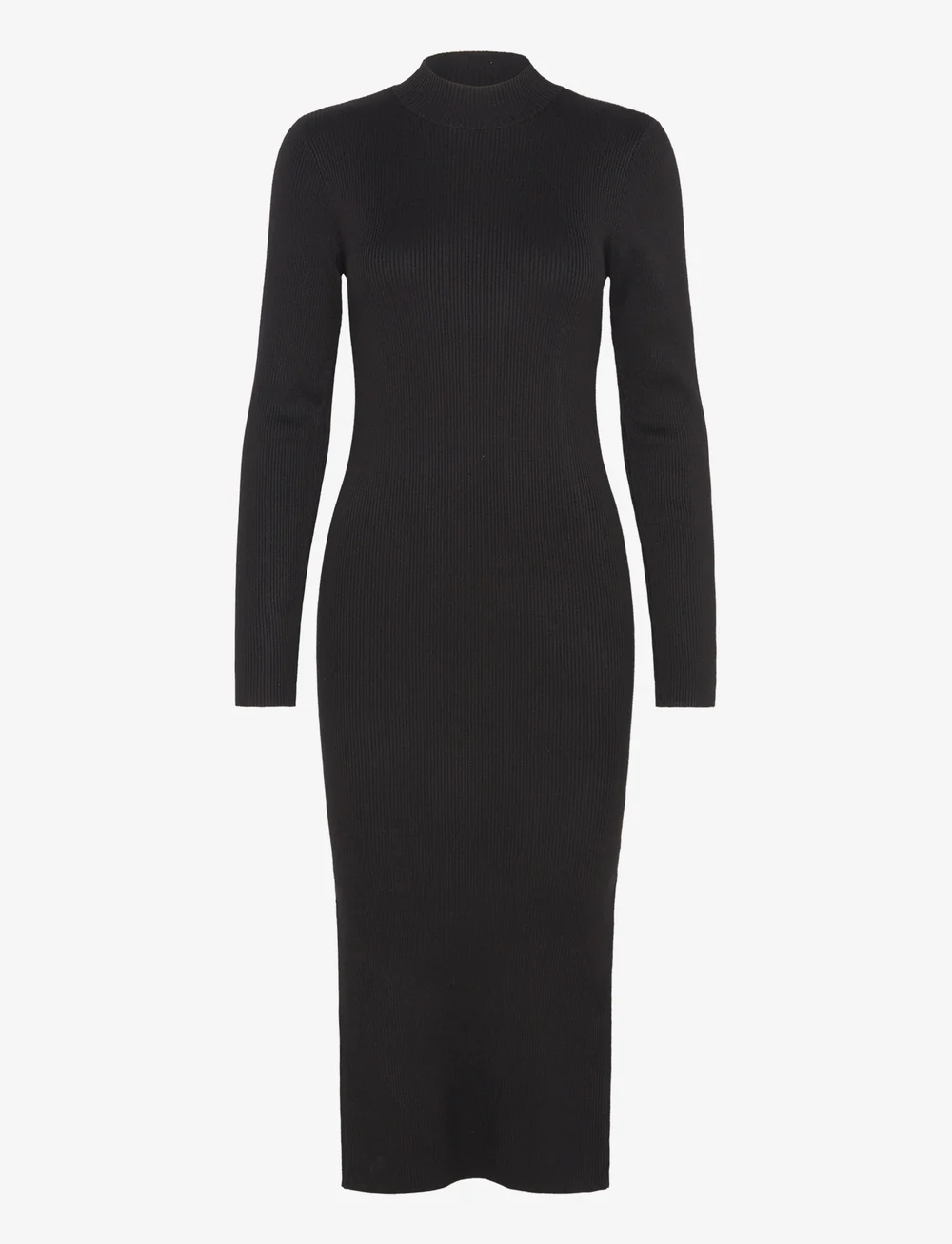 Vero Moda - VMLYNZI LS CALF KNIT DRESS VMA NOOS - strikkjoler - black - 1