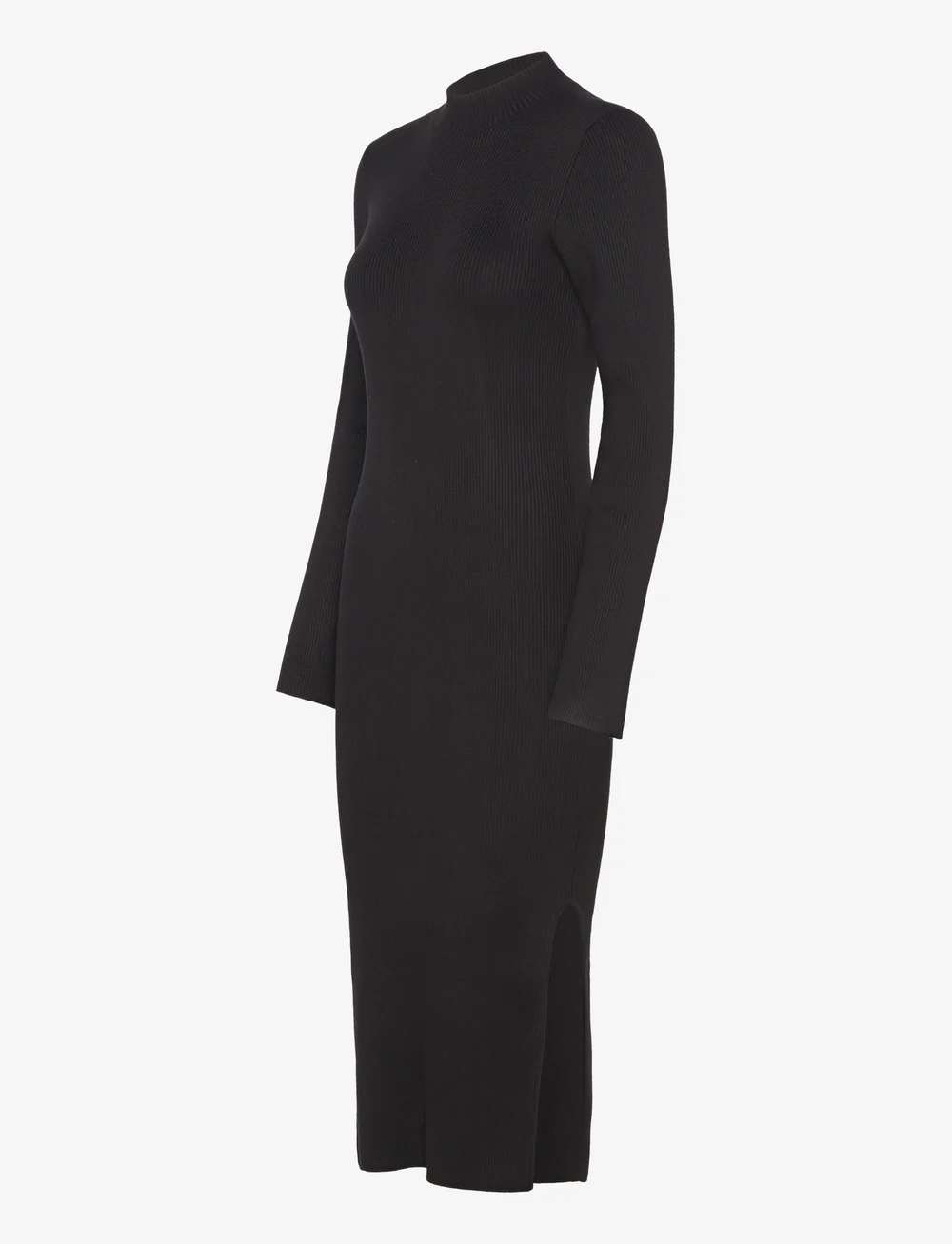 Vero Moda - VMLYNZI LS CALF KNIT DRESS VMA NOOS - strikkjoler - black - 2