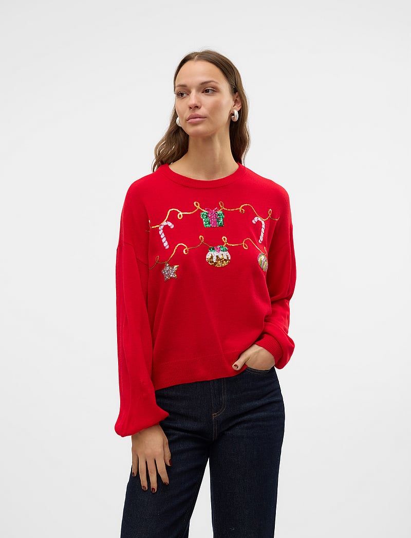 Vero Moda Vmnewgarland Ls O-neck Xmas (VM10313195) Jumpers