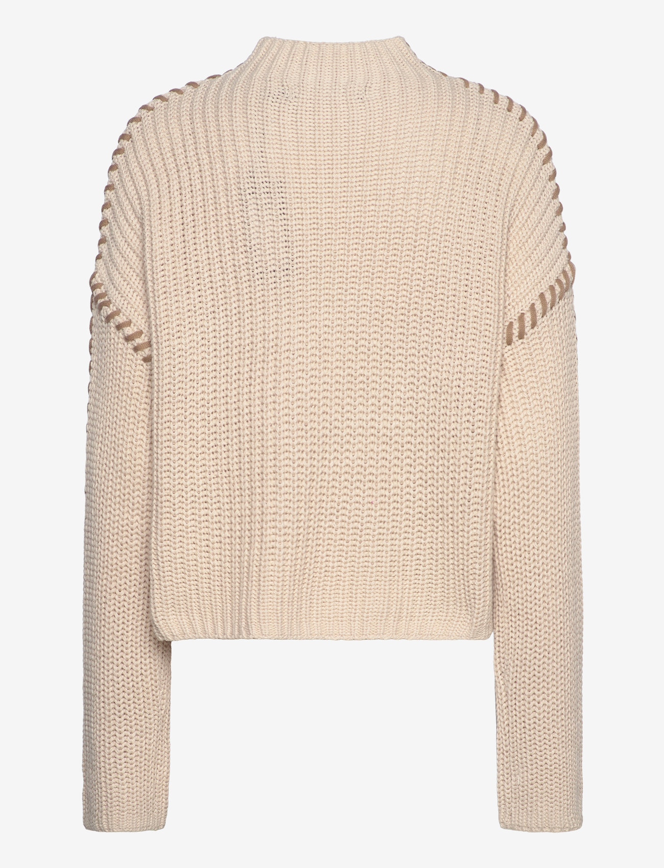 Vero Moda - VMNEWCREAM LS FUNNELNECK PULLOVER BOO - jumpers - birch - 2