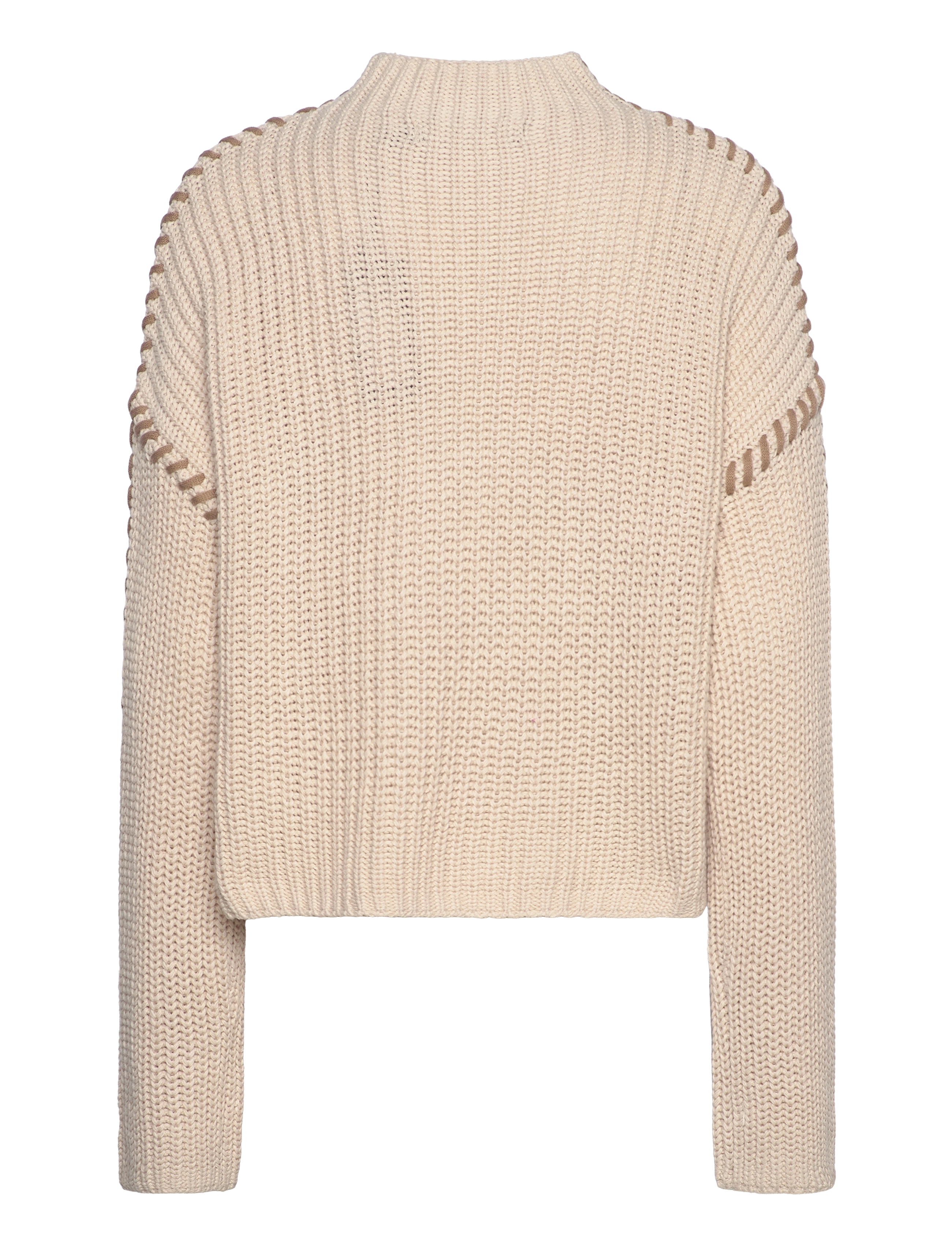 Vero Moda - VMNEWCREAM LS FUNNELNECK PULLOVER BOO - trøjer - birch - 2