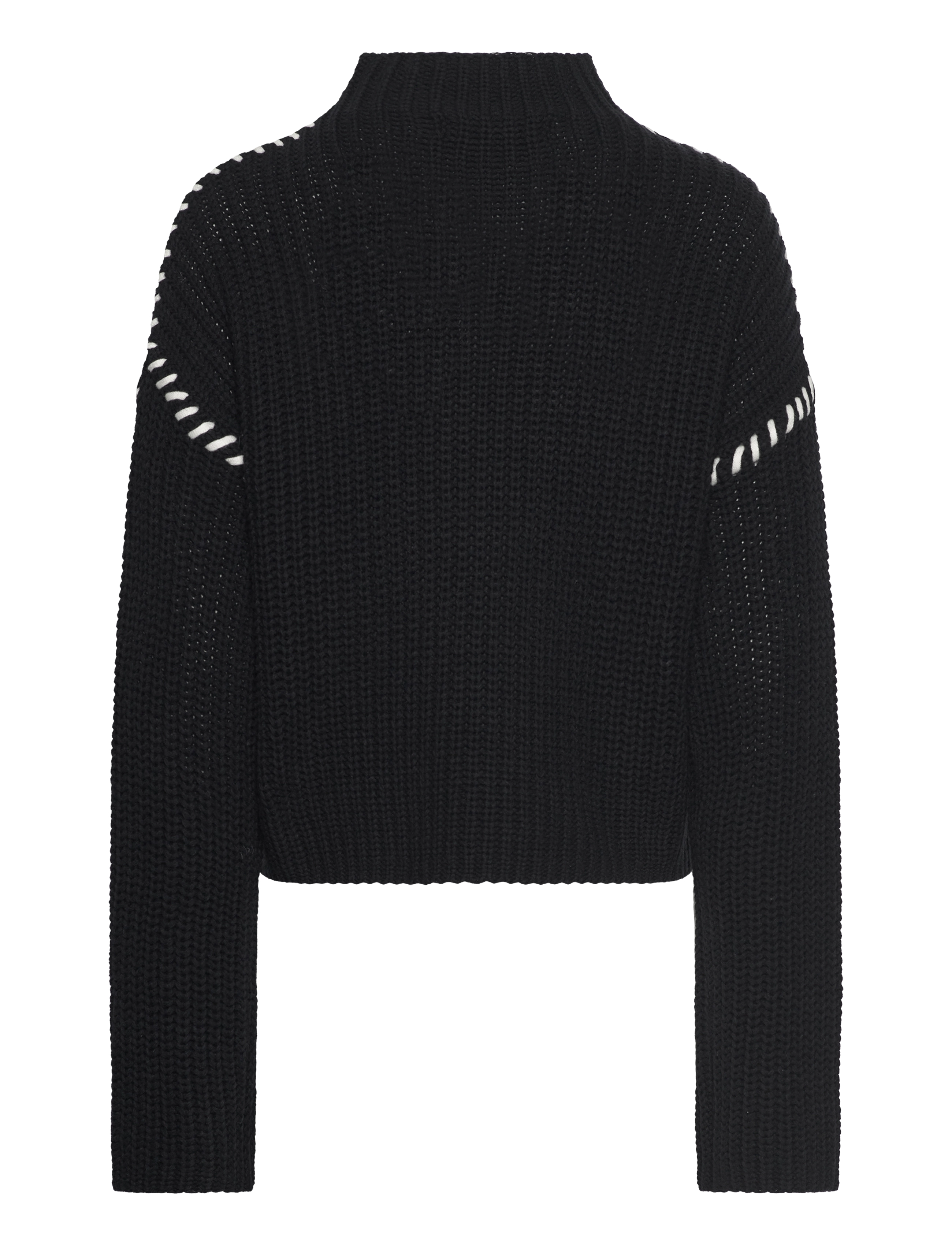 Vero Moda - VMNEWCREAM LS FUNNELNECK PULLOVER BOO - džemperi - black - 2