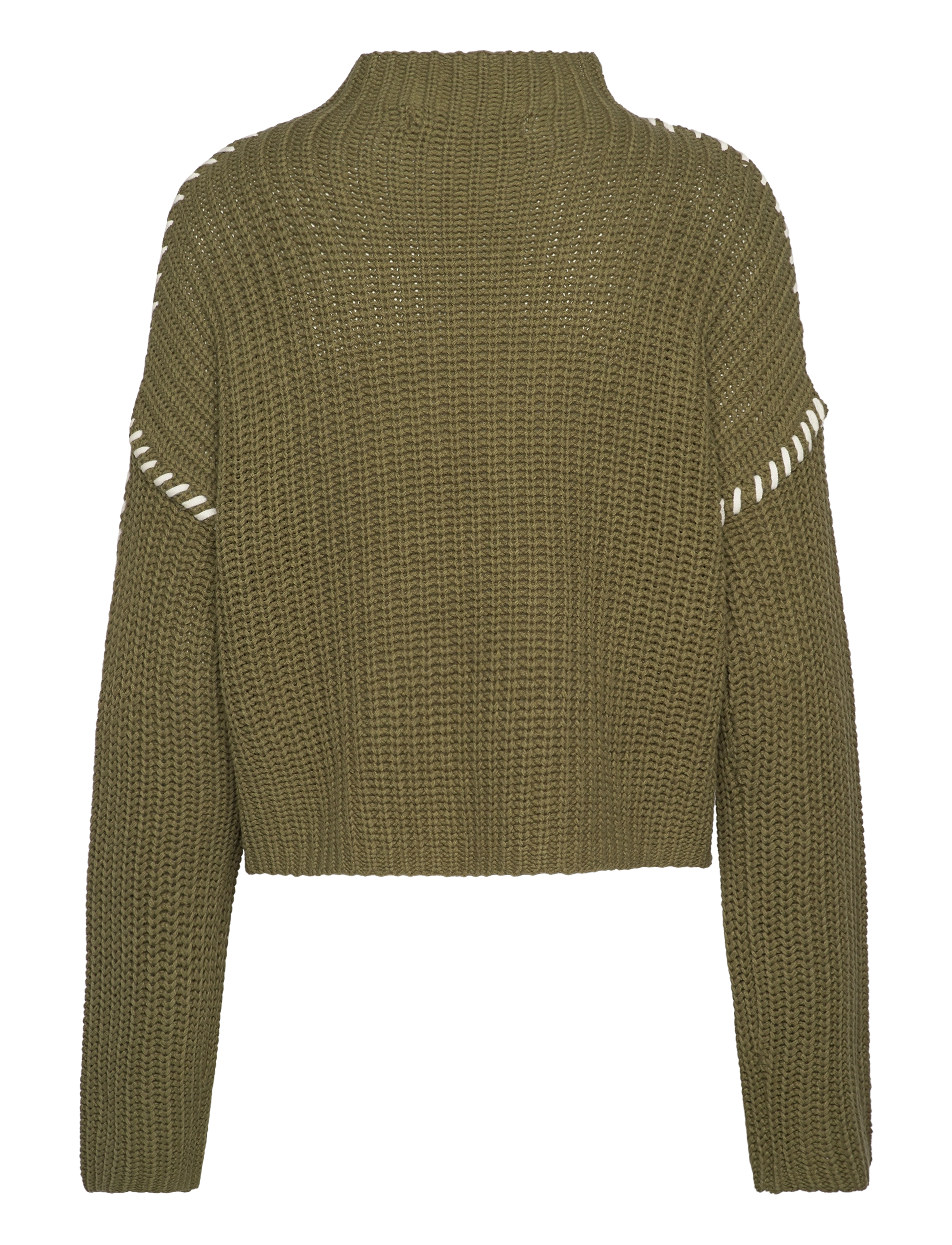 Vero Moda - VMNEWCREAM LS FUNNELNECK PULLOVER BOO - džemperiai - cypress - 2