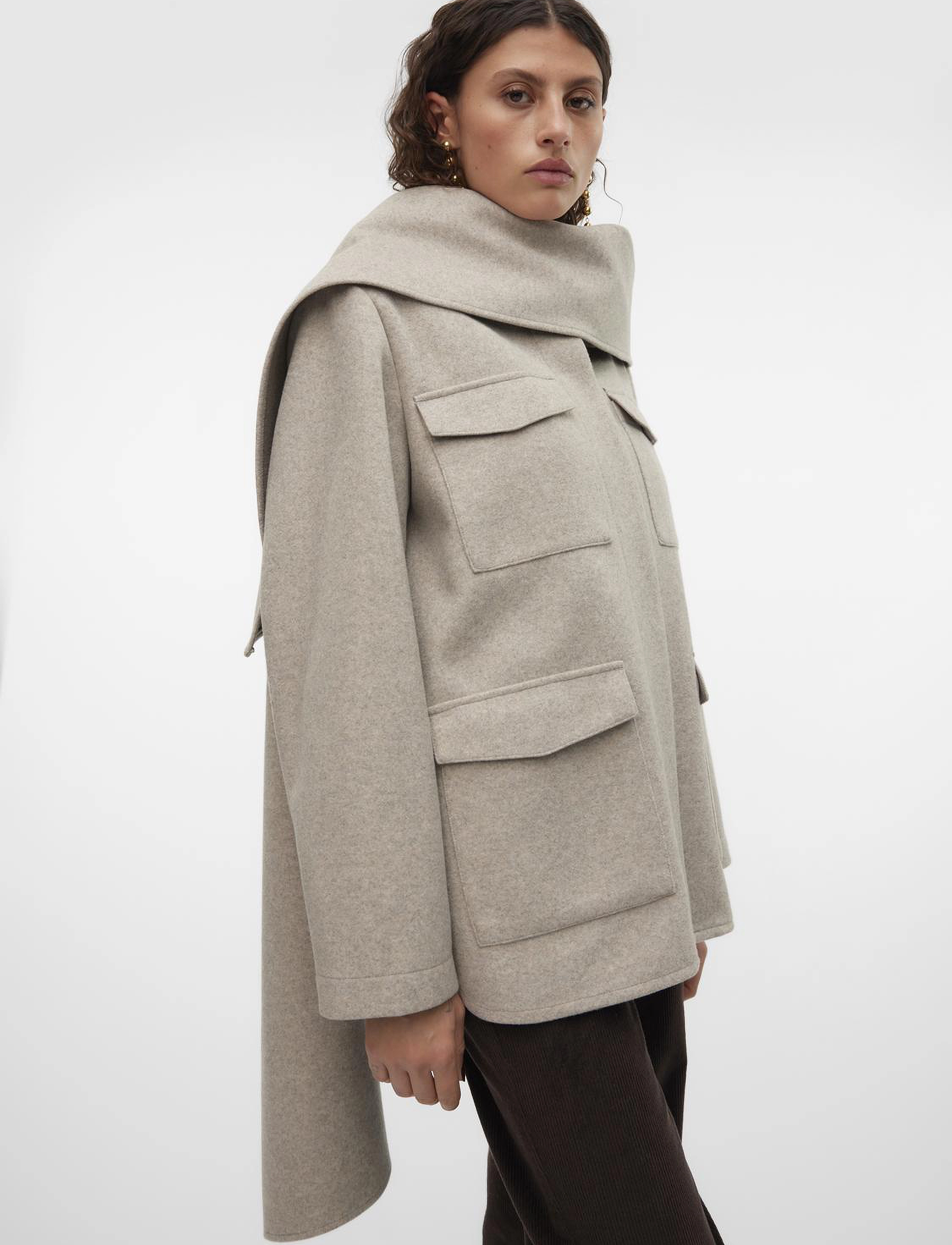 Vero Moda - VMPOPSUSAN JACKET GA - ytterkläder - silver mink - 4