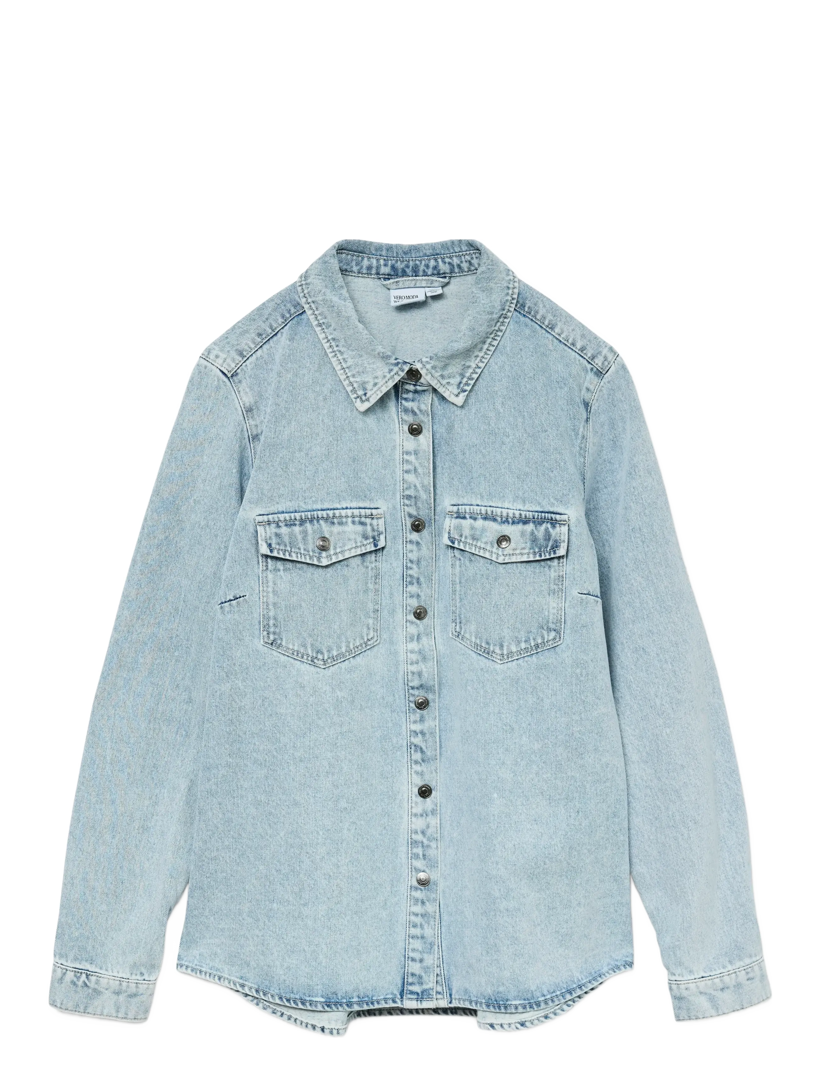 Vero Moda VMJENNIE LS DENIM SHIRT MIX GA NOOS - Skjortor - LIGHT BLUE DENIM / blue
