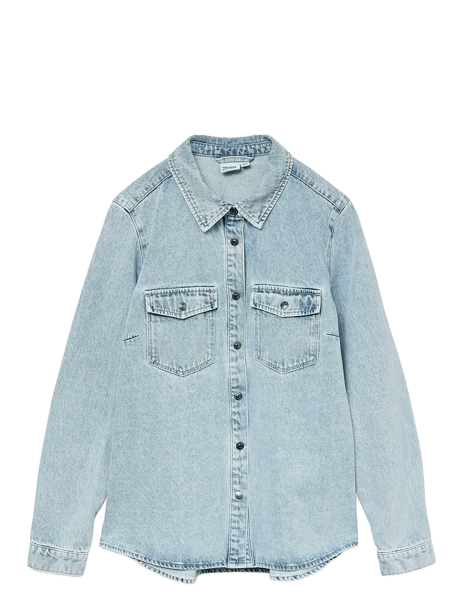 Vero Moda - VMJENNIE LS DENIM SHIRT MIX GA NOOS - jeanshemden - light blue denim - 1