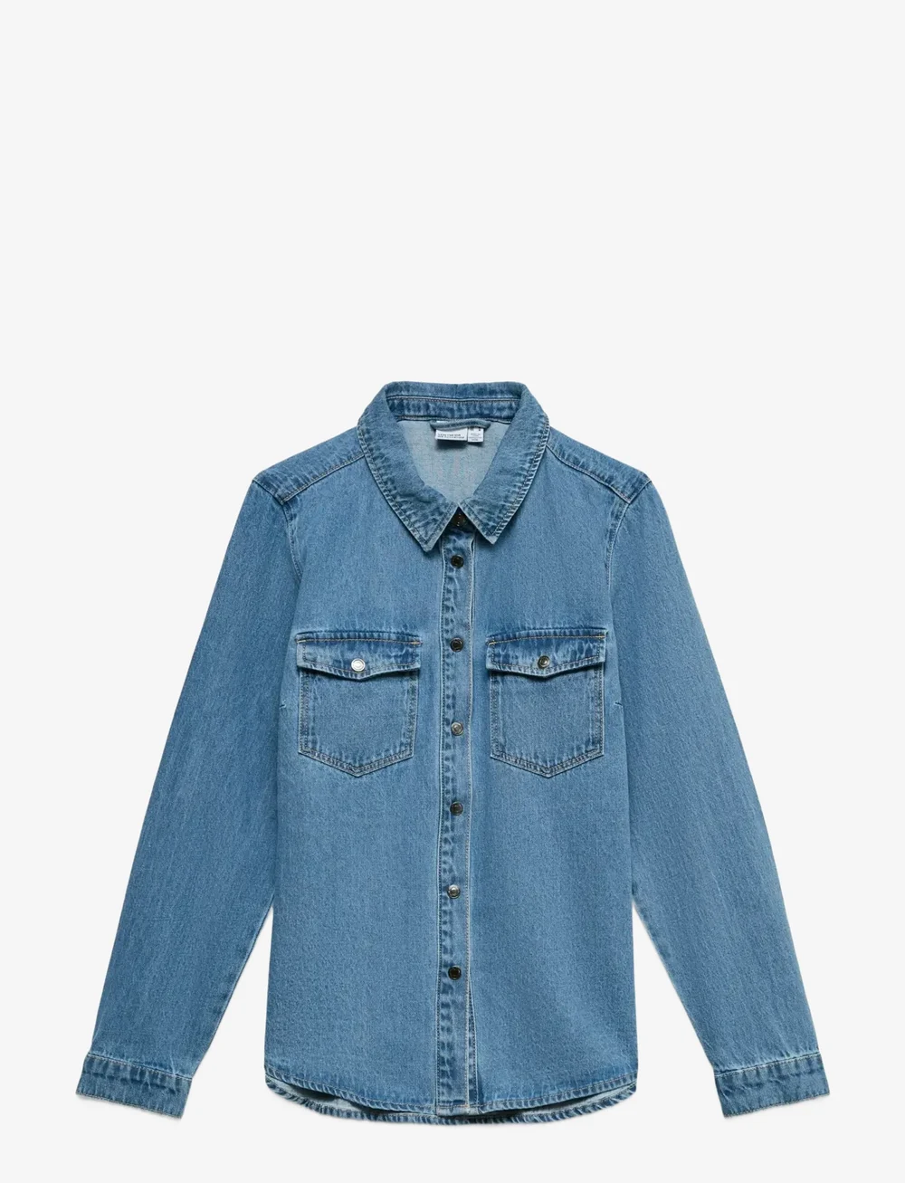 Vero Moda - VMJENNIE LS DENIM SHIRT MIX GA NOOS - jeansskjortor - medium blue denim - 1