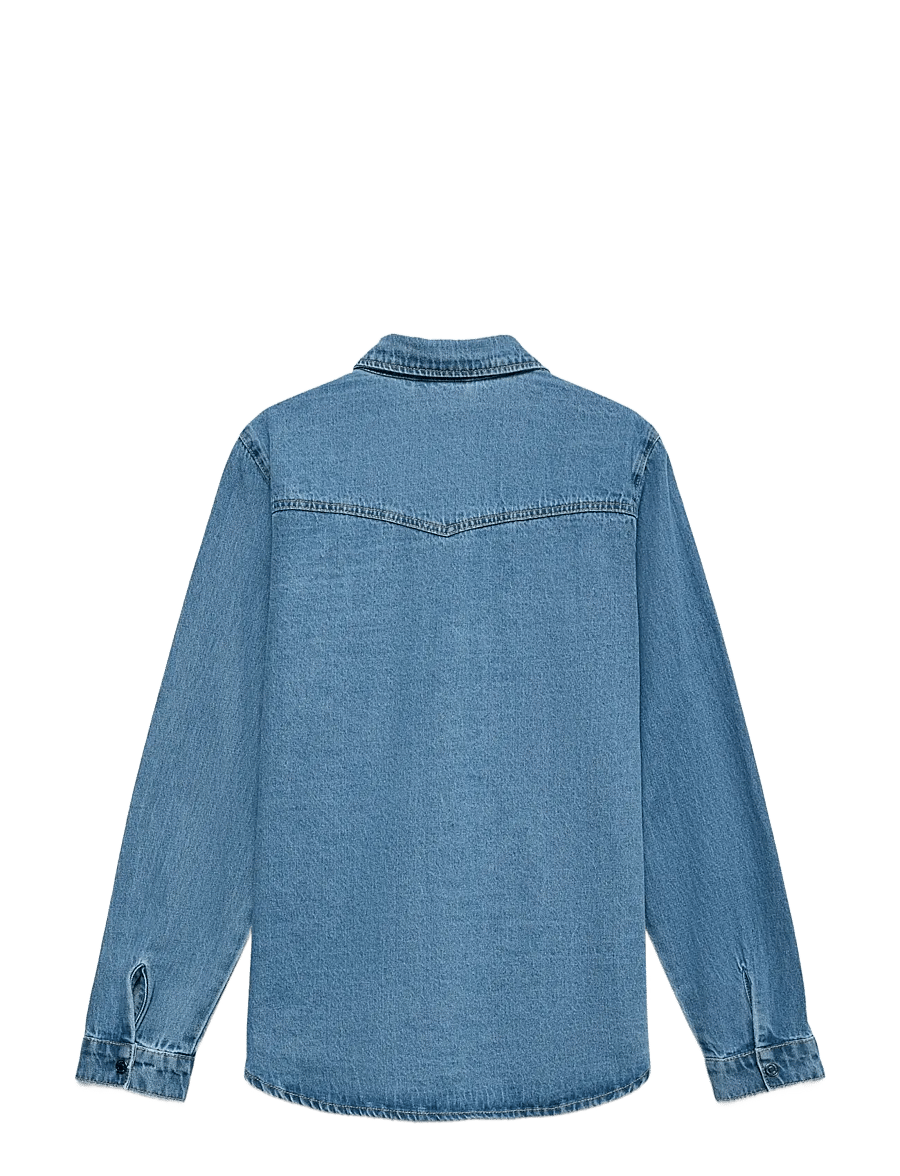 Vero Moda - VMJENNIE LS DENIM SHIRT MIX GA NOOS - jeansskjortor - medium blue denim - 2