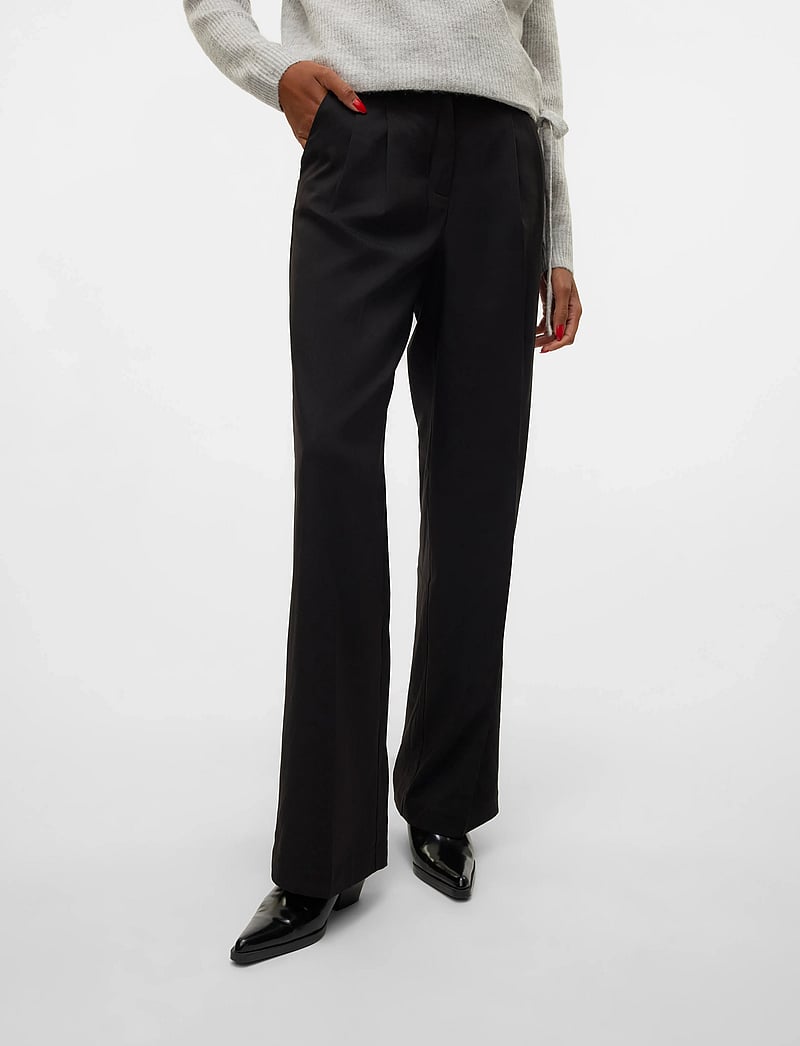 Vero Moda - VMRITA MW WIDE DAD PANT NOOS - black - 4