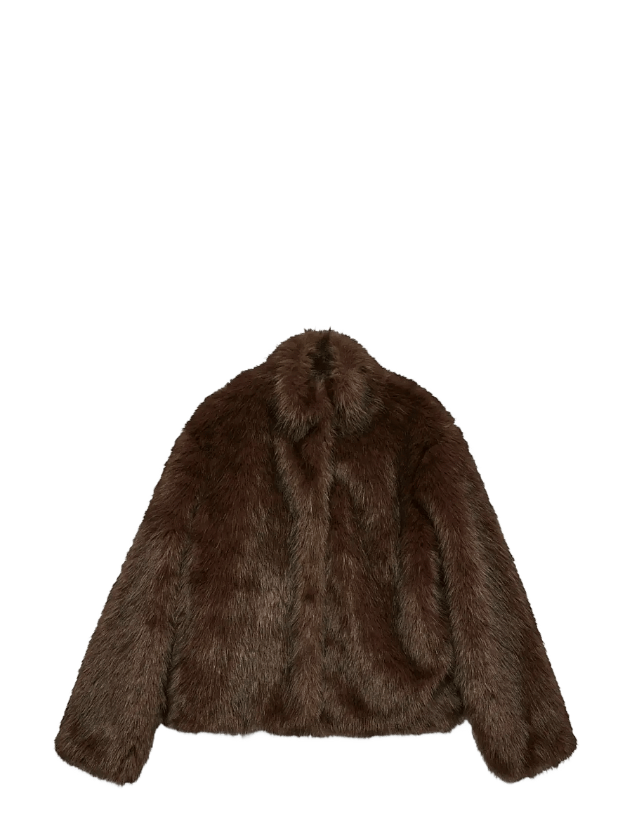 Vero Moda - VMMONROE SHORT JACKET NOOS - fausse fourrure - chocolate torte - 1