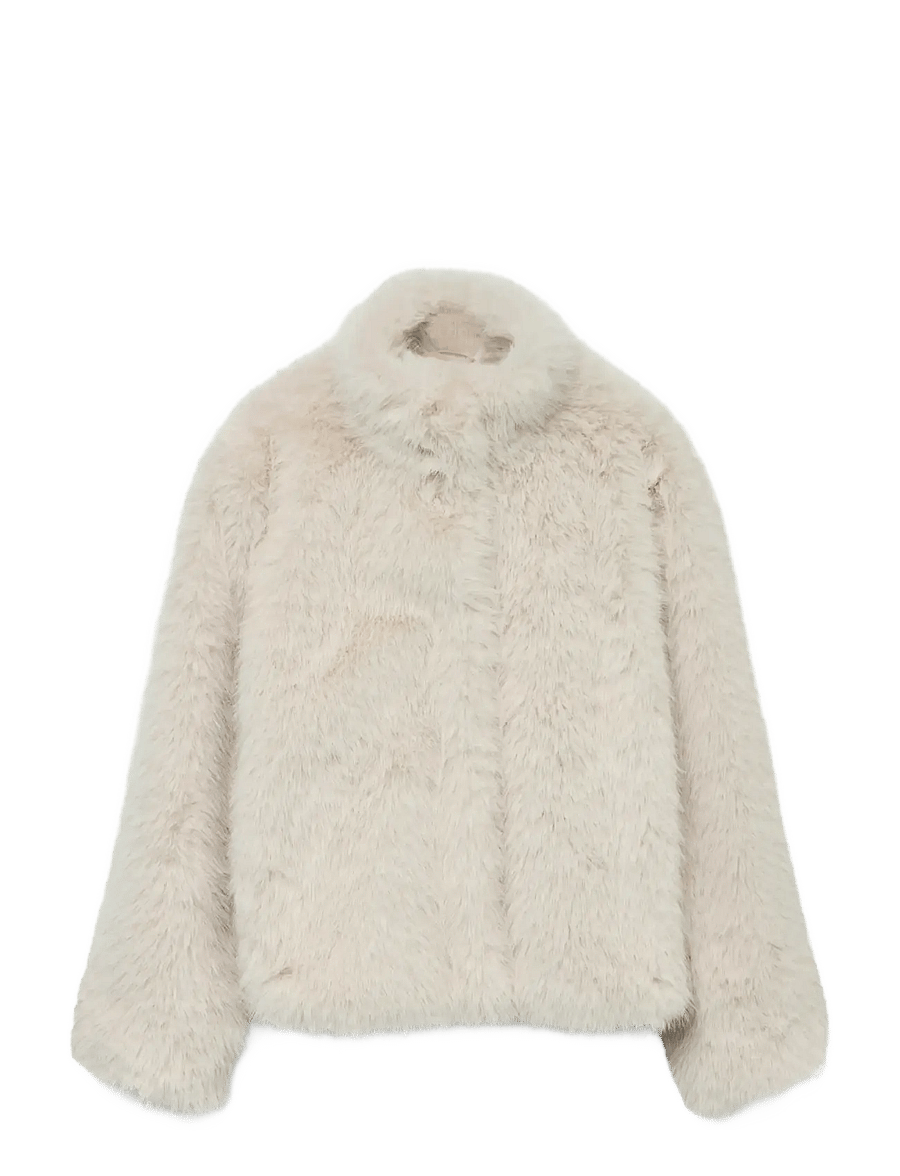 Vero Moda - VMMONROE SHORT JACKET NOOS - faux fur jakker - oatmeal - 1
