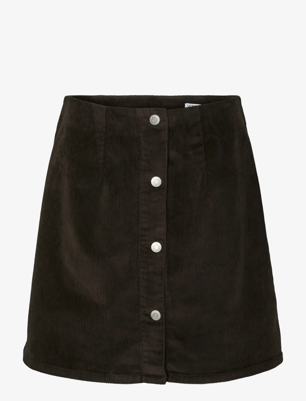 Vero Moda - VMETTA HR SHORT CORD SKATER SKIRT NOOS - kurze röcke - chocolate torte - 1