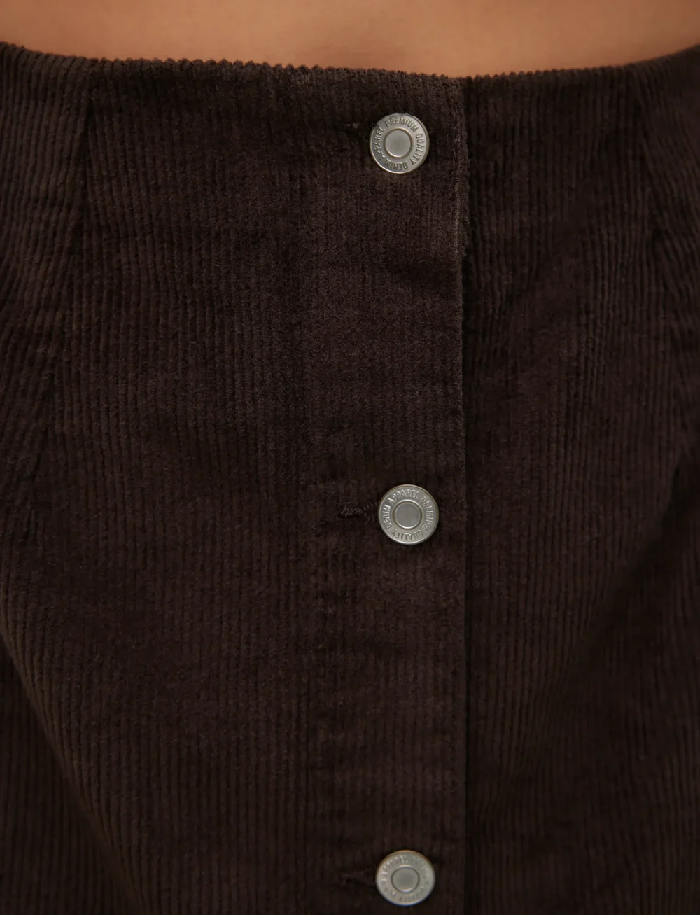 Vero Moda - VMETTA HR SHORT CORD SKATER SKIRT NOOS - kurze röcke - chocolate torte - 4