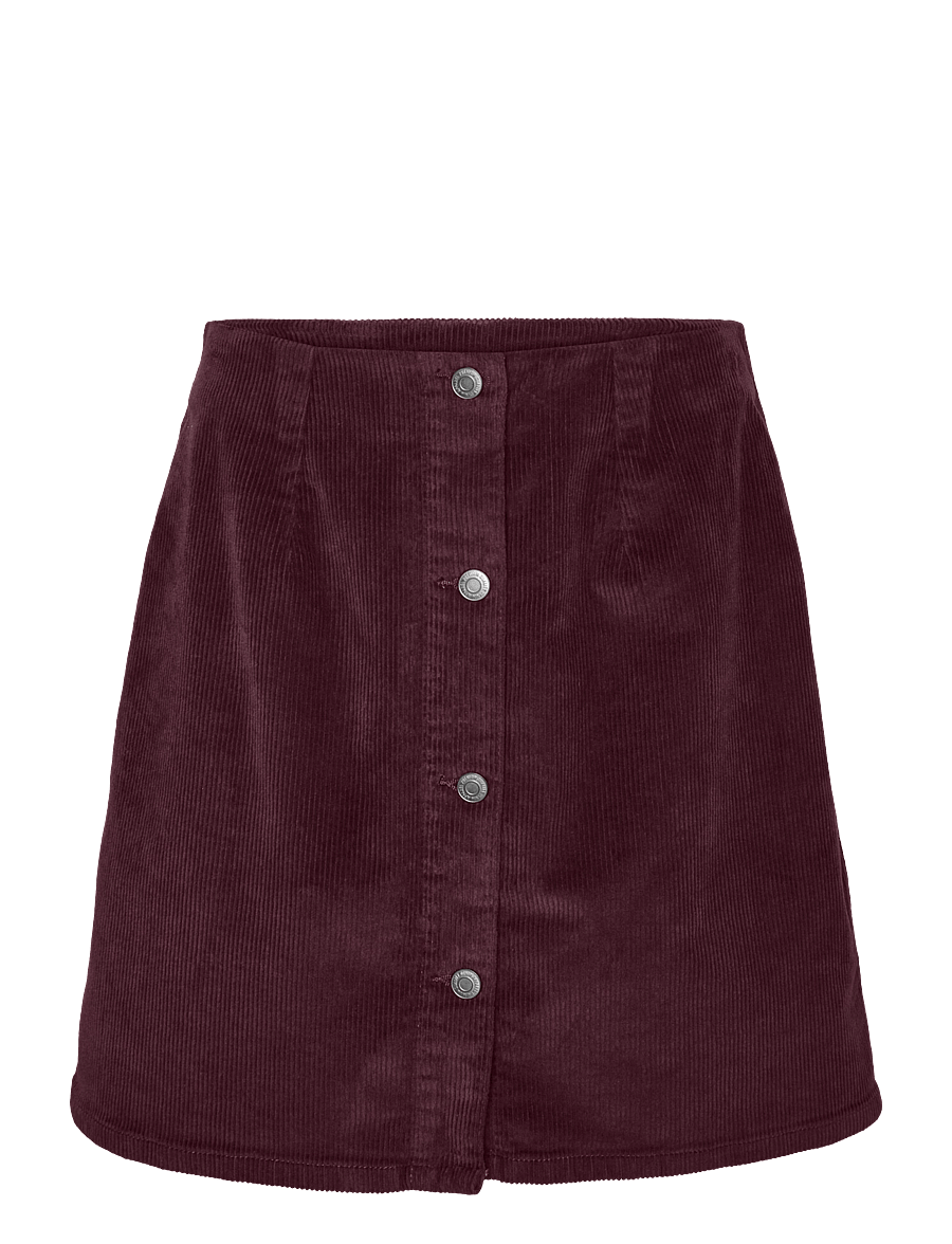 Vero Moda - VMETTA HR SHORT CORD SKATER SKIRT NOOS - korte nederdele - winetasting - 1