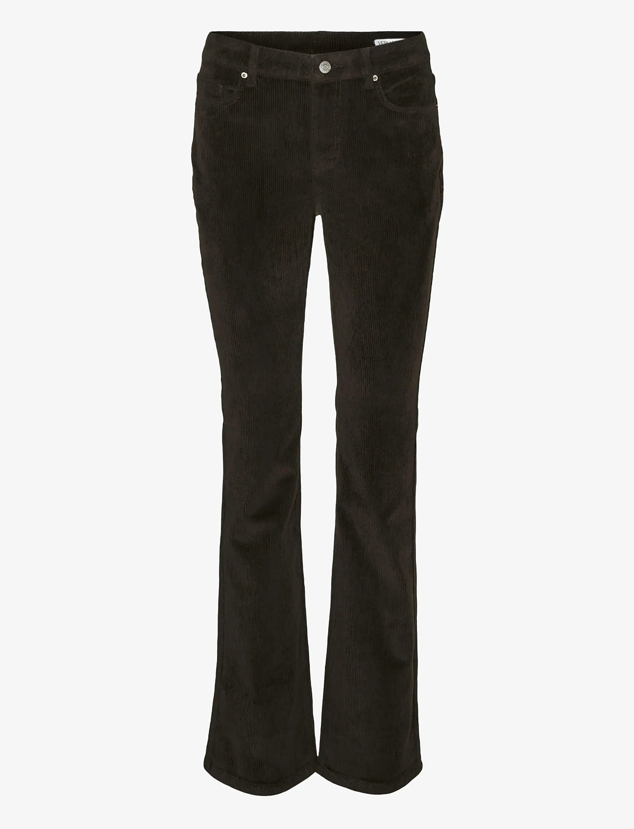Vero Moda - VMFLASH MR FLARED CORDUROY PANTS NOOS - flared jeans - chocolate torte - 1