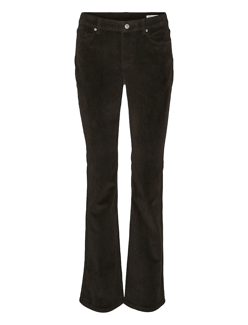 Vero Moda - VMFLASH MR FLARED CORDUROY PANTS NOOS - flared jeans - chocolate torte - 1