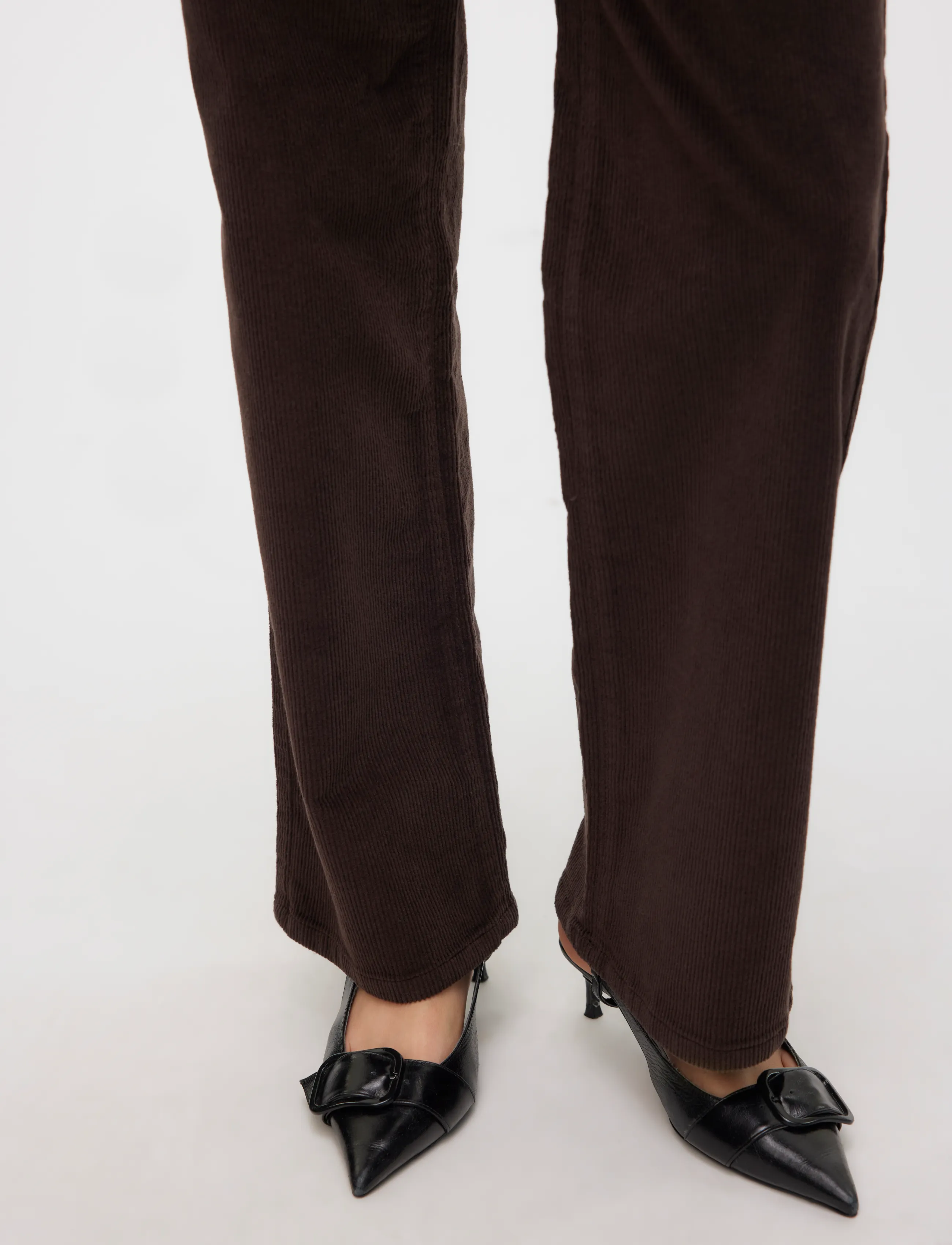 Vero Moda - VMTESSA HR WIDE CORDUROY PANTS GA NOOS - velvetpüksid - chocolate torte - 5