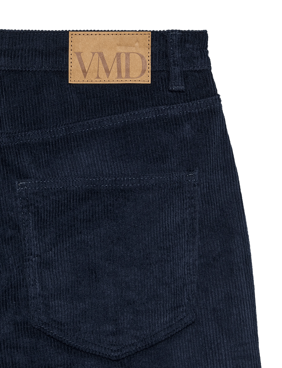 Vero Moda - VMTESSA HR WIDE CORDUROY PANTS GA NOOS - cordhosen - navy blazer - 5