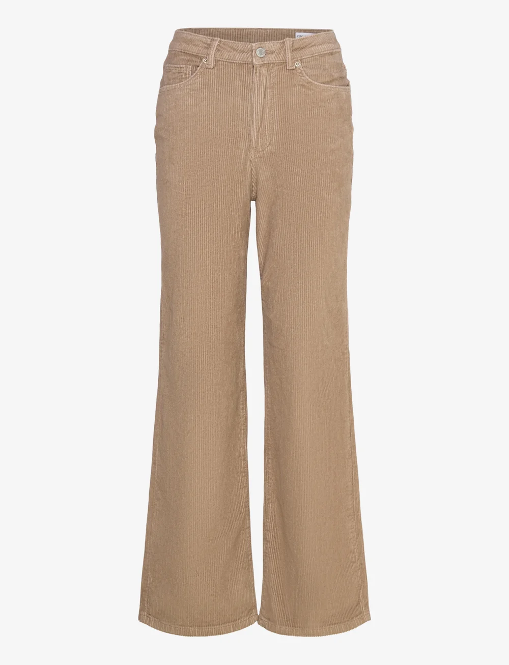 Vero Moda - VMTESSA HR WIDE CORDUROY PANTS GA NOOS - bukser med brede ben - silver mink - 1