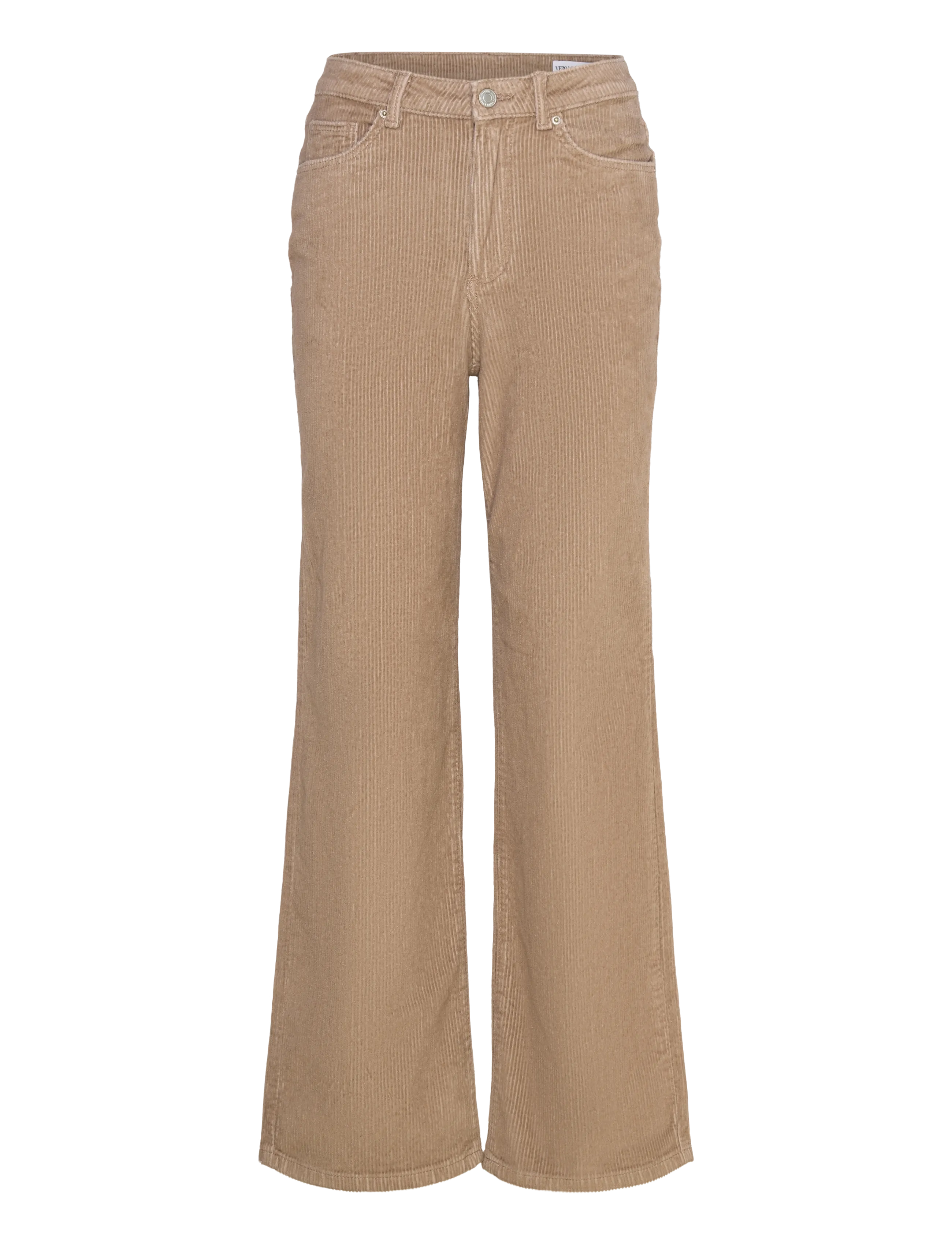 Vero Moda VMTESSA HR WIDE CORDUROY PANTS GA NOOS - Vero Moda - SILVER MINK / beige
