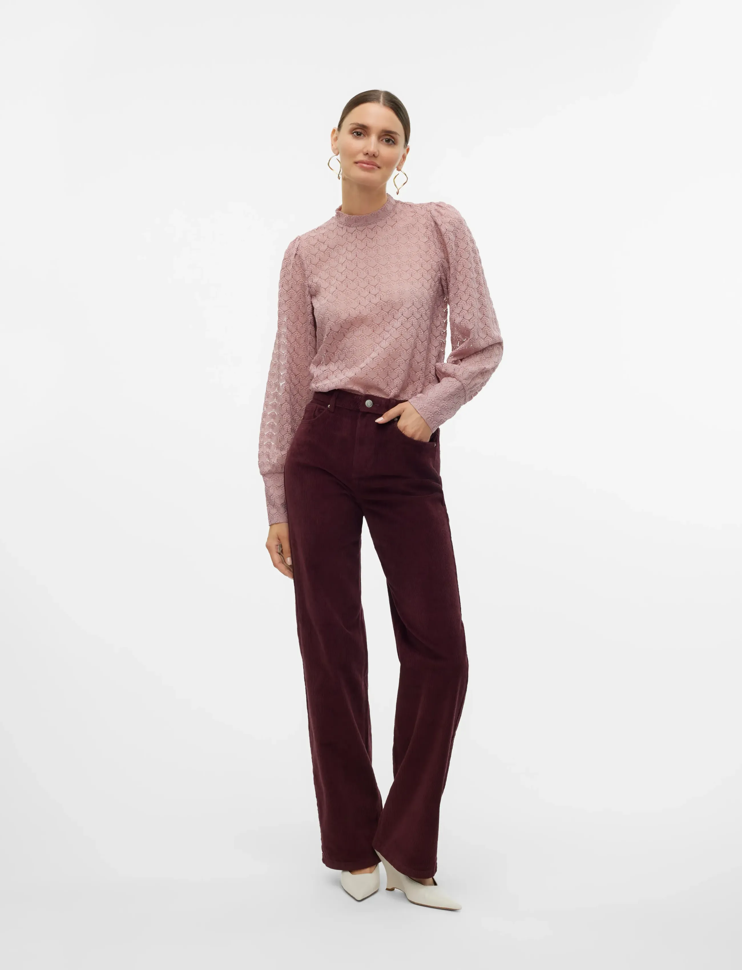 VERO MODA Vmtessa Hr Wide Corduroy Pants Ga Noos kostymbyxor dam – bild 3