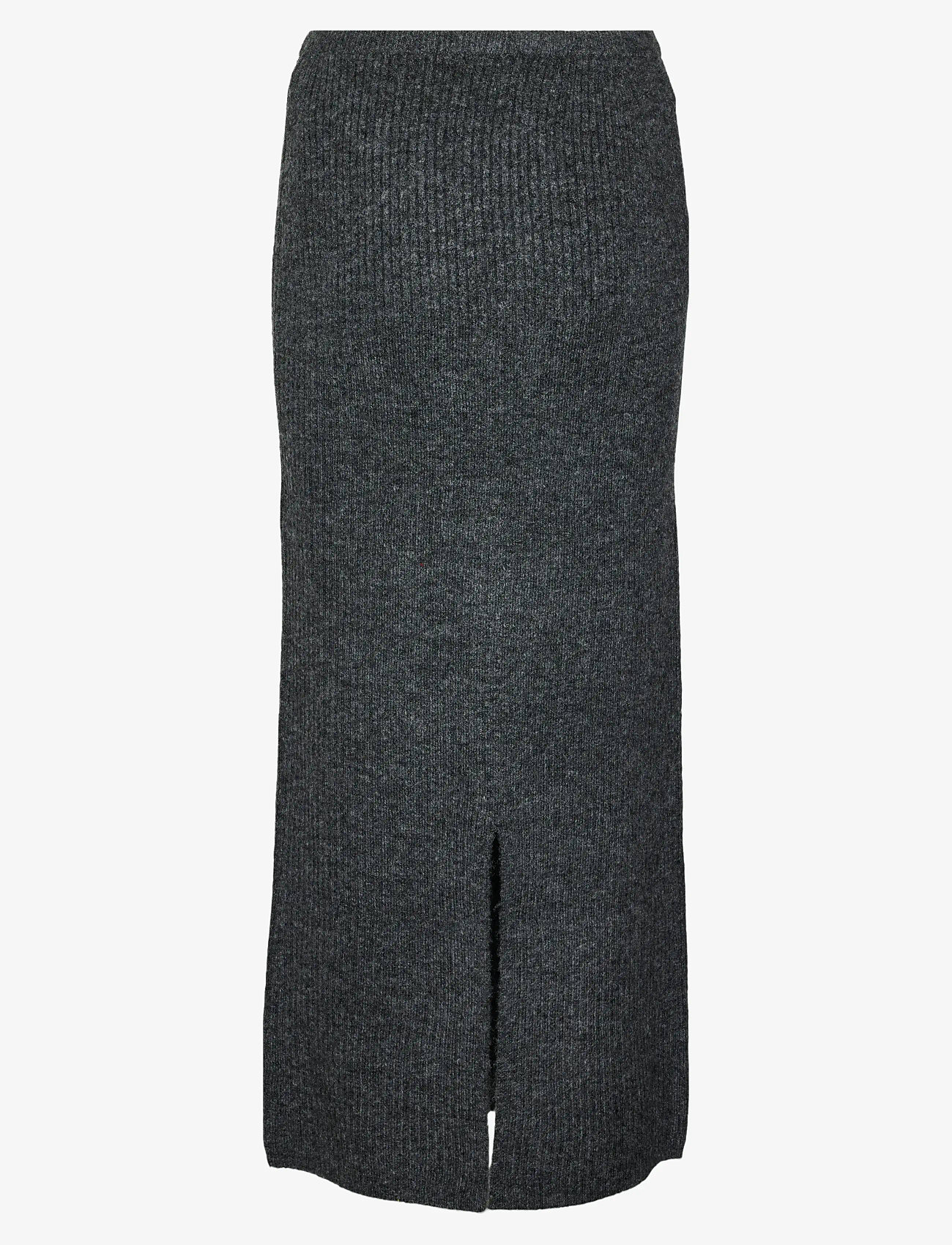 Vero Moda - VMMAY HW MAXI KNIT SKIRT VMA - maxi skirts - dark grey melange - 2