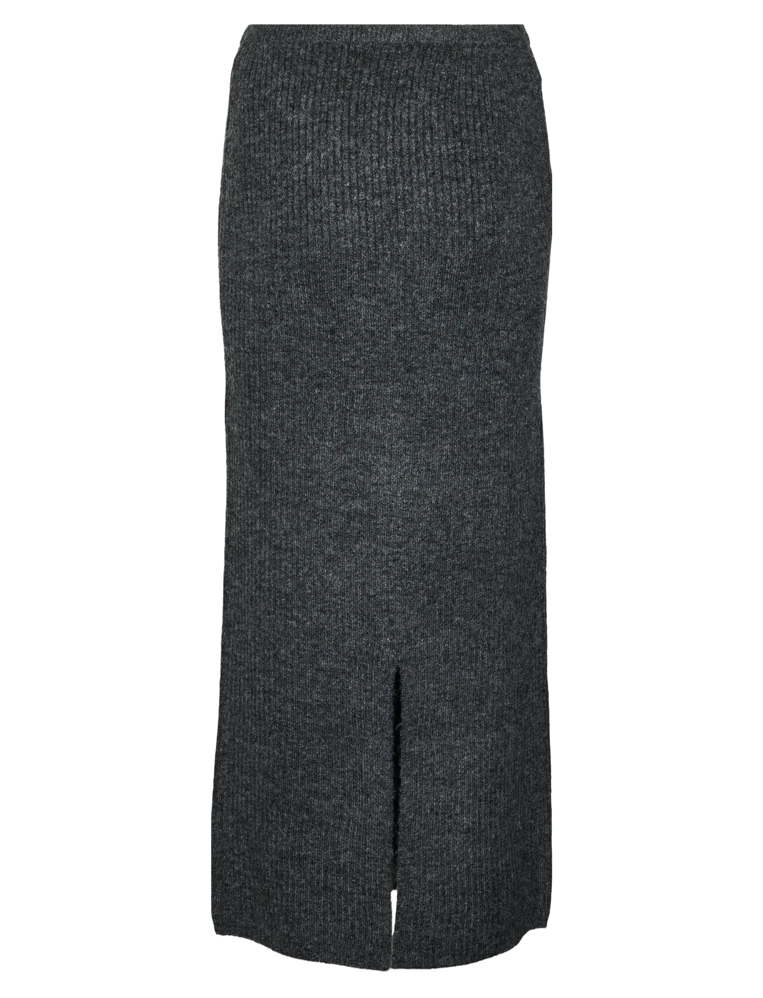 Vero Moda - VMMAY HW MAXI KNIT SKIRT VMA - maxi röcke - dark grey melange - 2