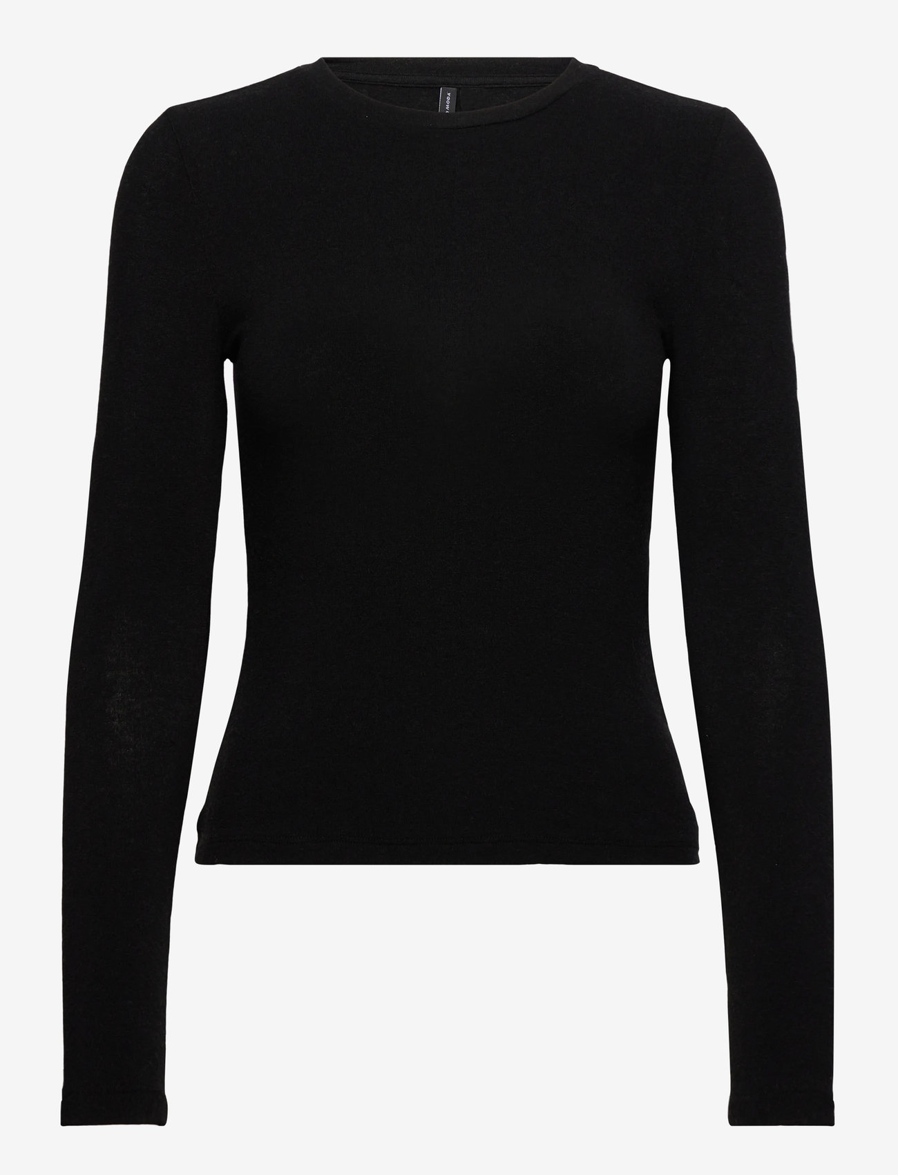 Vero Moda - VMANNIE LS O-NECK TOP JRS NOOS - topy z długimi rękawami - black - 1