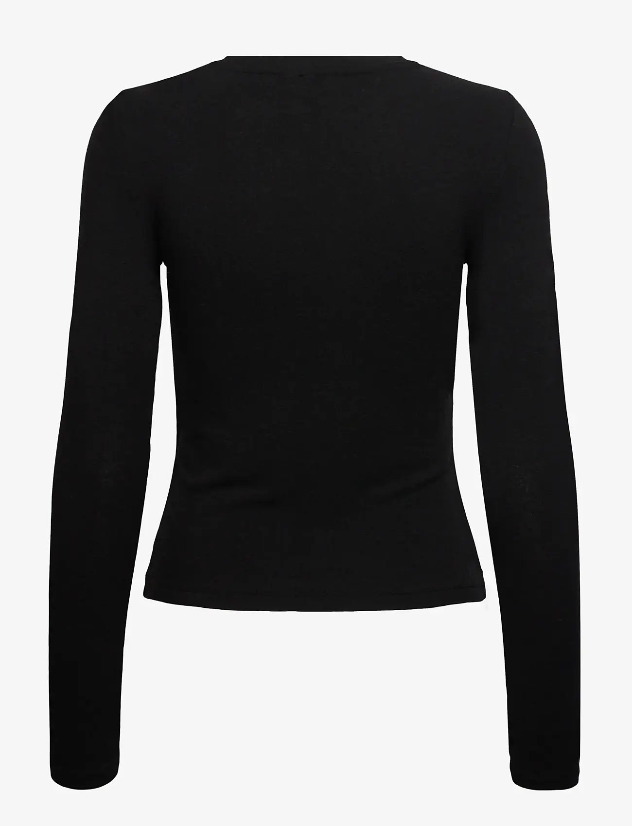 Vero Moda - VMANNIE LS O-NECK TOP JRS NOOS - topy z długimi rękawami - black - 2