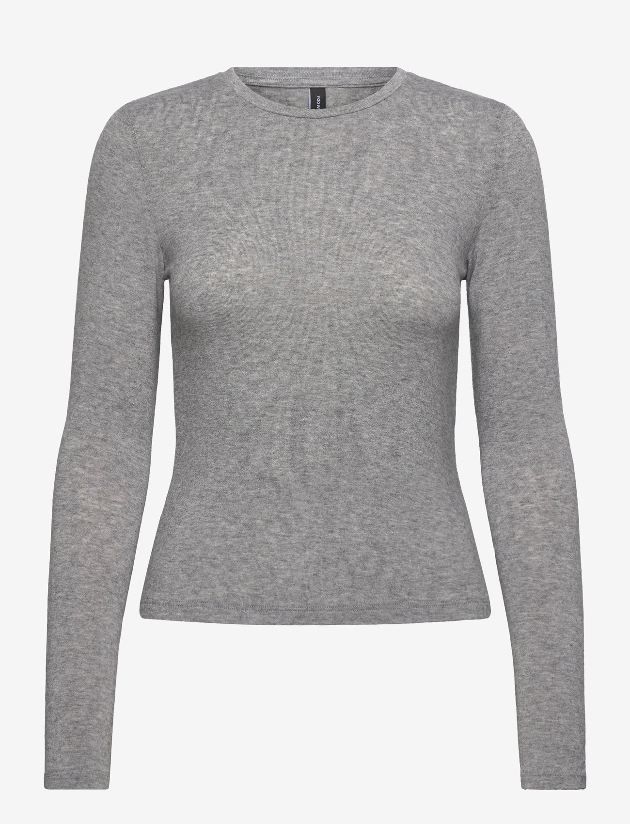 Vero Moda - VMANNIE LS O-NECK TOP JRS NOOS - hauts à manches longues - light grey melange - 1