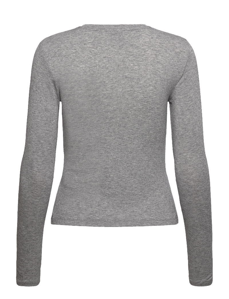 Vero Moda - VMANNIE LS O-NECK TOP JRS NOOS - palaidinukės ilgomis rankovėmis - light grey melange - 2