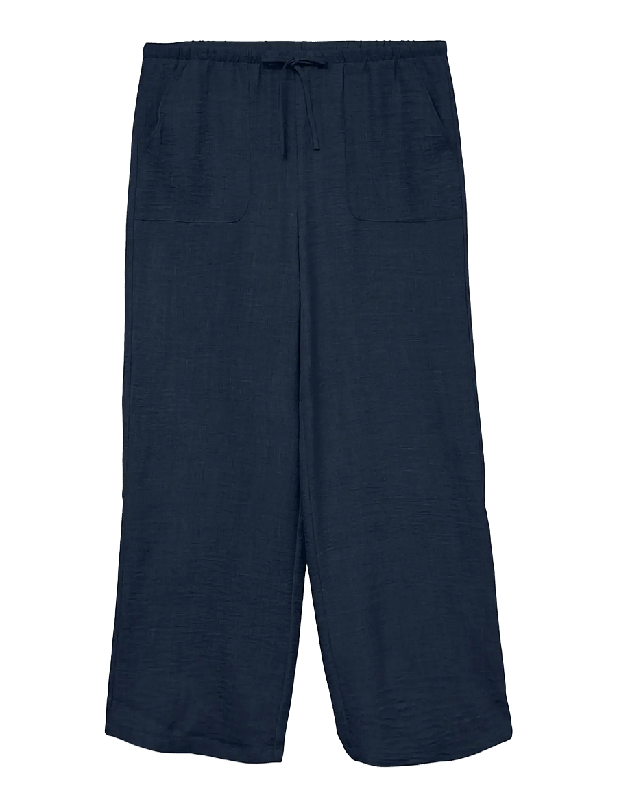 Vero Moda - VMMELANEY HW LOOSE PANT WVN NOOS - navy blazer - 1