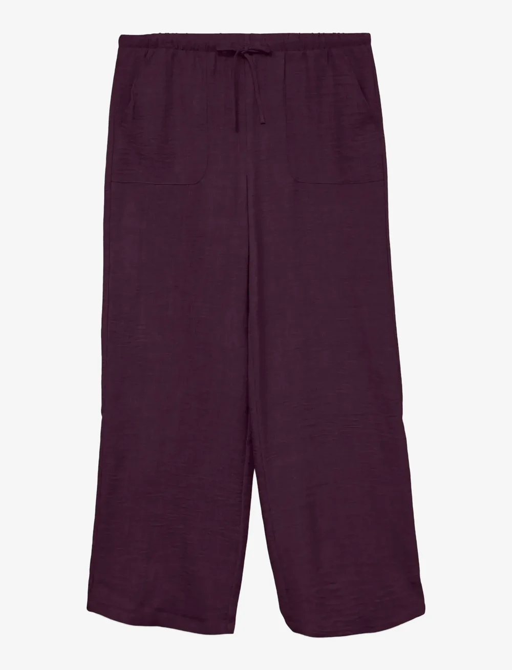 Vero Moda - VMMELANEY HW LOOSE PANT WVN NOOS - leveälahkeiset housut - winetasting - 1