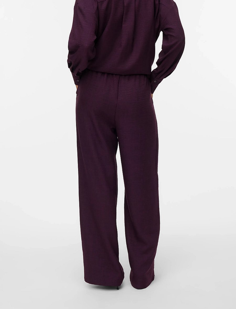 Vero Moda - VMMELANEY HW LOOSE PANT WVN NOOS - winetasting - 2