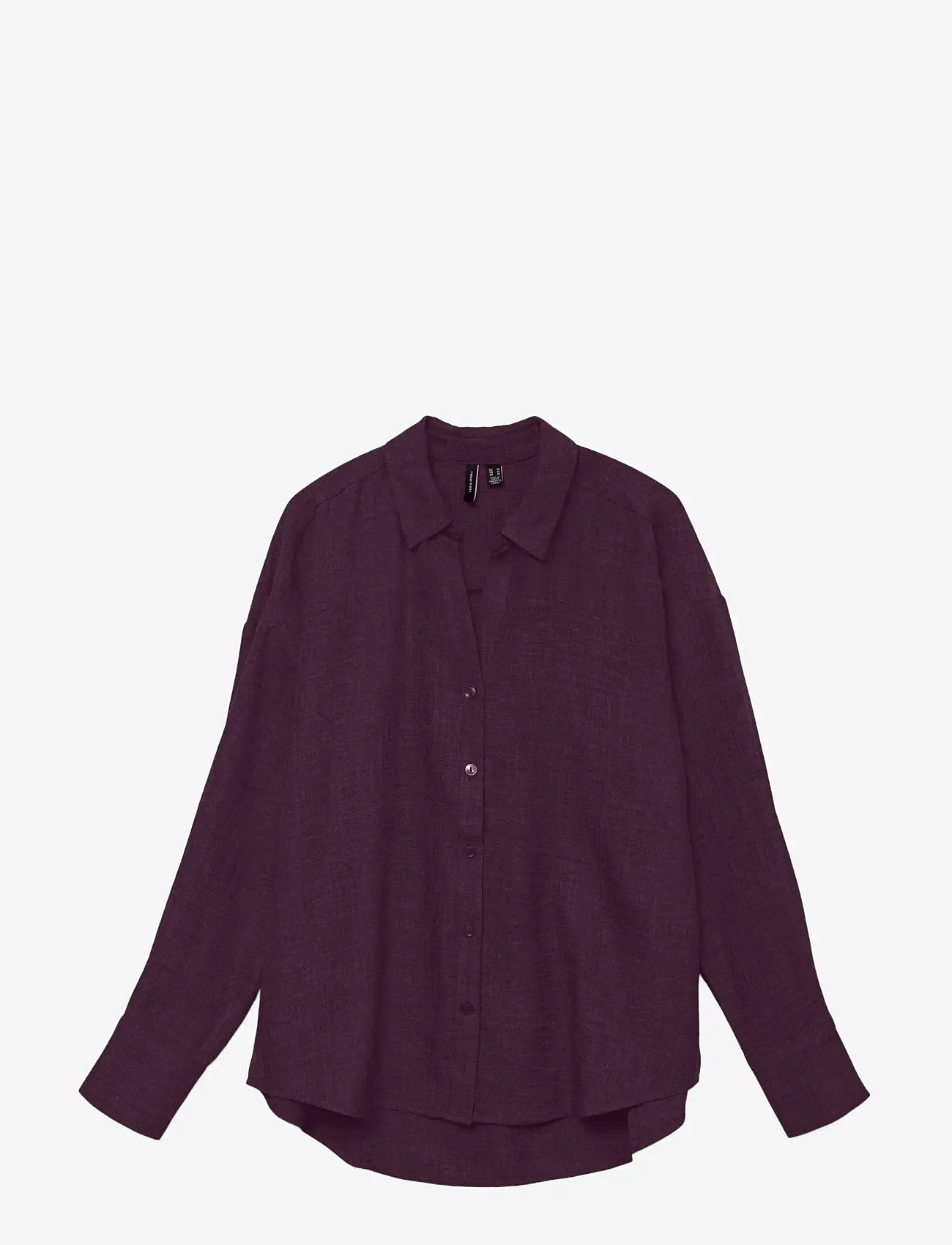 Vero Moda VMMELANEY QUEENY LS SHIRT WVN NOOS - Skjorter - WINETASTING / purple
