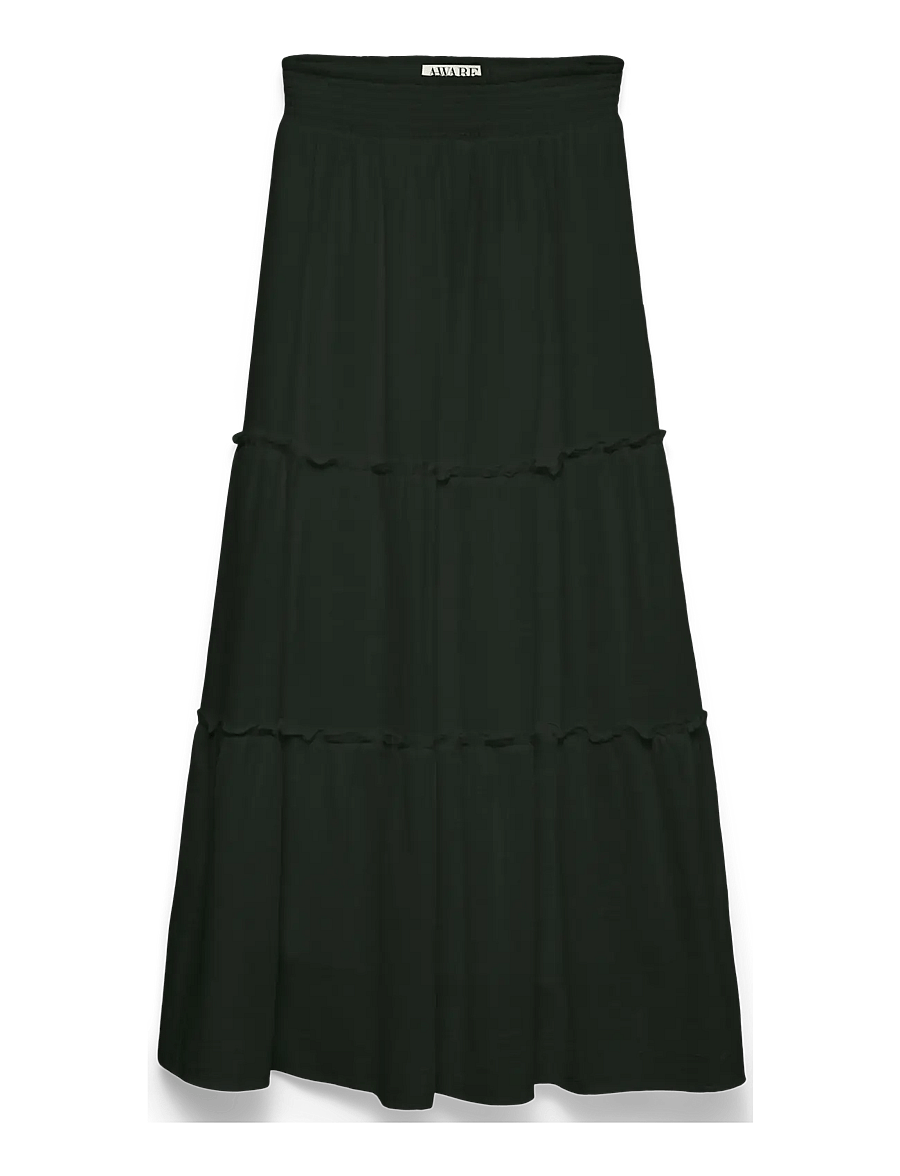 Vero Moda - AWKEELEY HW LONG SKIRT NOOS - maxi nederdele - black - 1