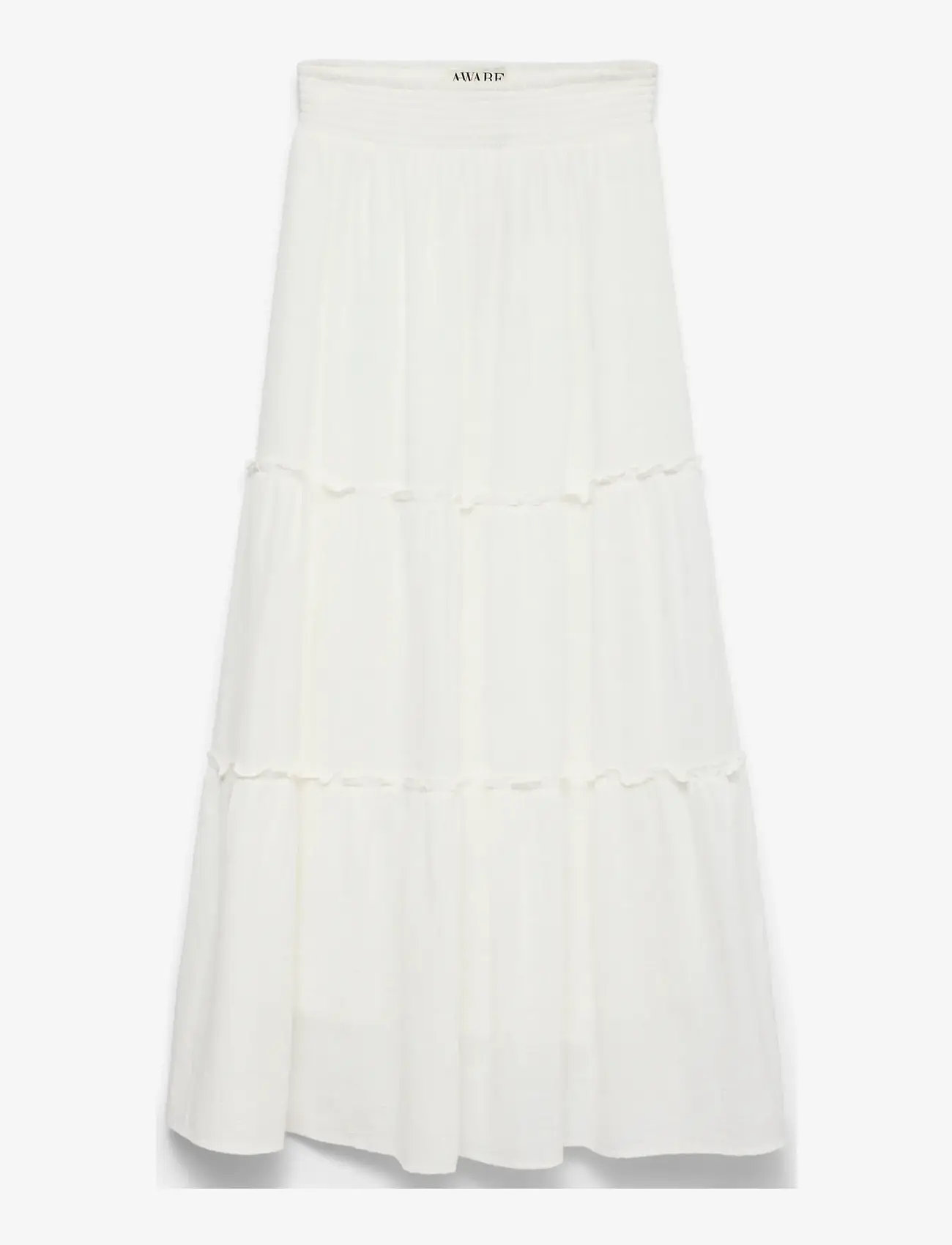 Vero Moda - AWKEELEY HW LONG SKIRT NOOS - maxikjolar - snow white - 1