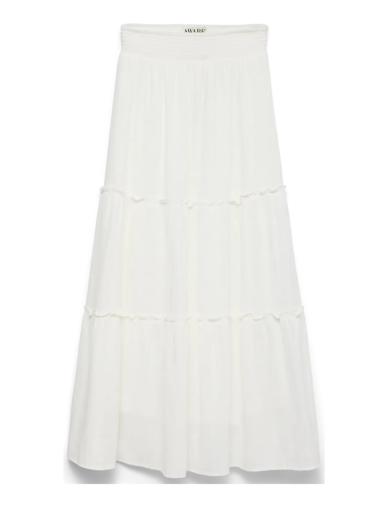 Vero Moda AWKEELEY HW LONG SKIRT NOOS - Vero Moda - SNOW WHITE / white
