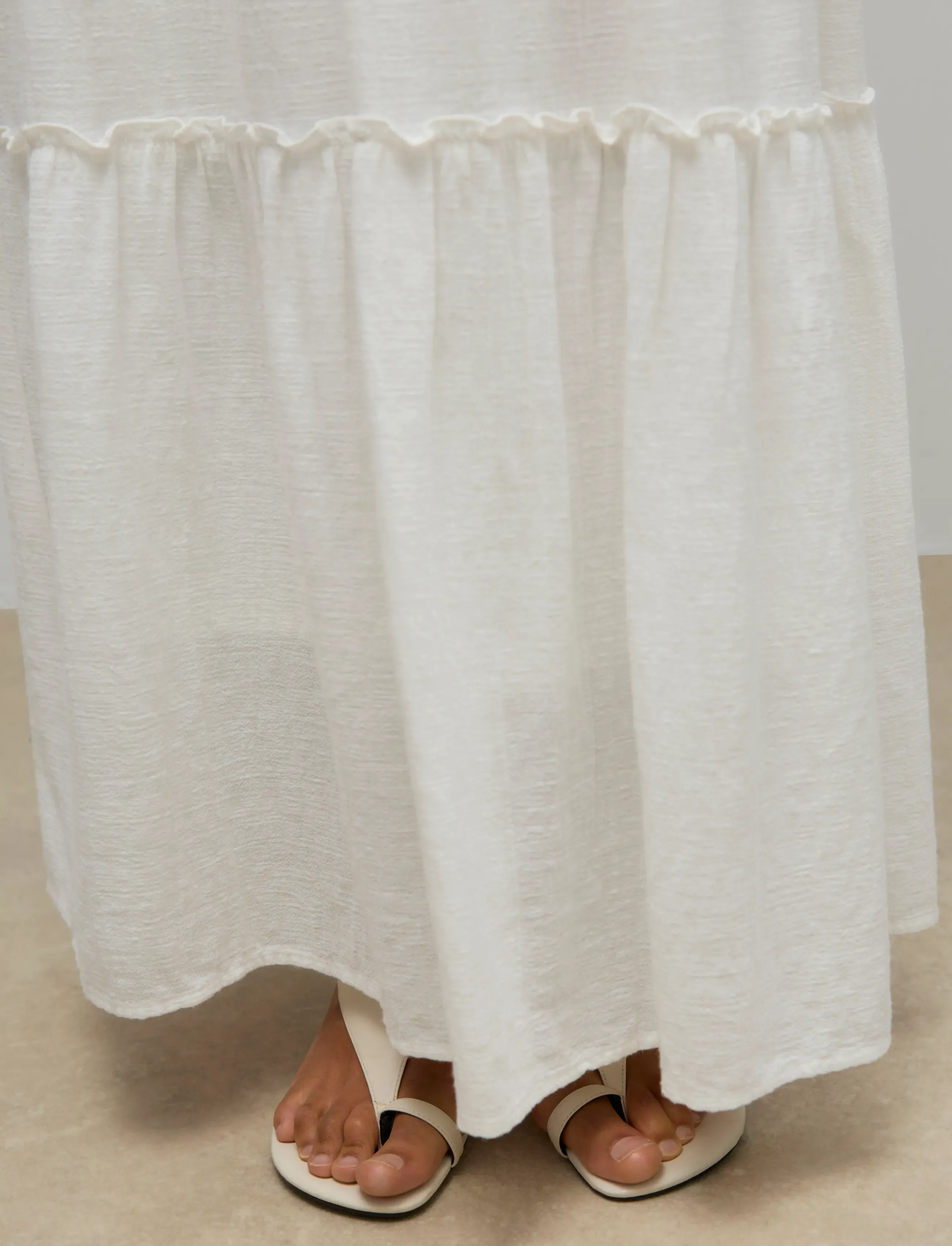 Vero Moda - AWKEELEY HW LONG SKIRT NOOS - maxi nederdele - snow white - 5