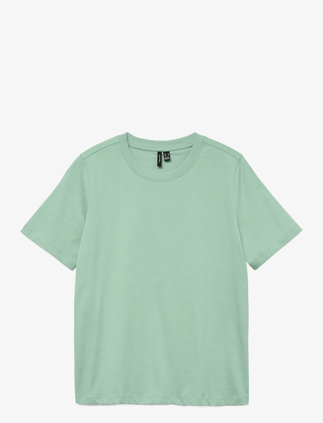 Vero Moda - VMPAULINA SS T-SHIRT JRS NOOS - t-shirts - birds egg green - 1