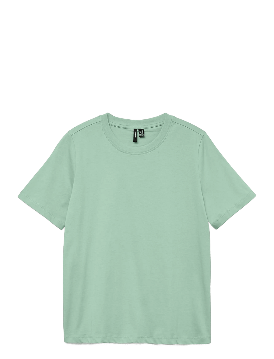 Vero Moda - VMPAULINA SS T-SHIRT JRS NOOS - t-shirts - birds egg green - 1